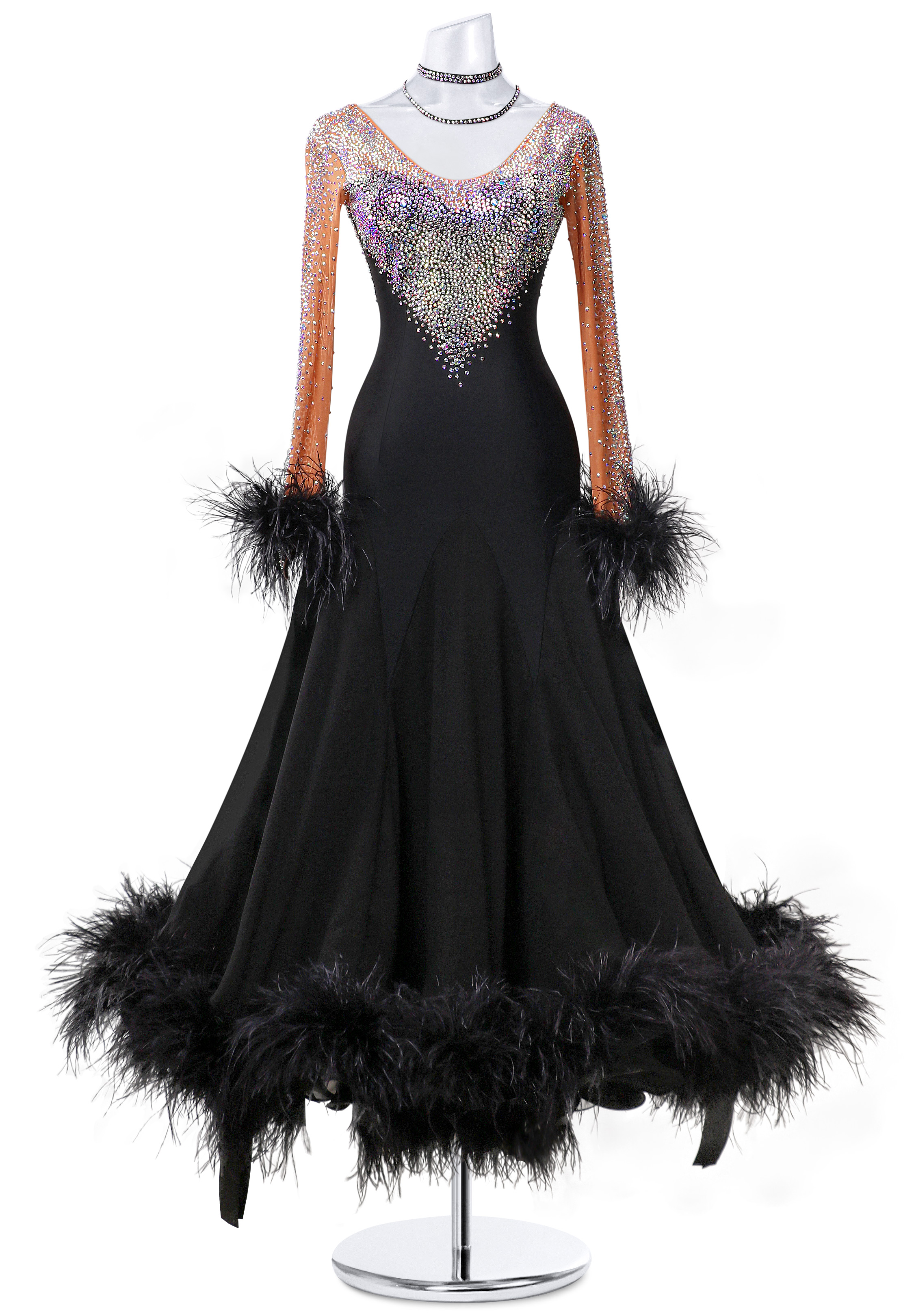 Feather Queen Ballroom Gown MQ-B288