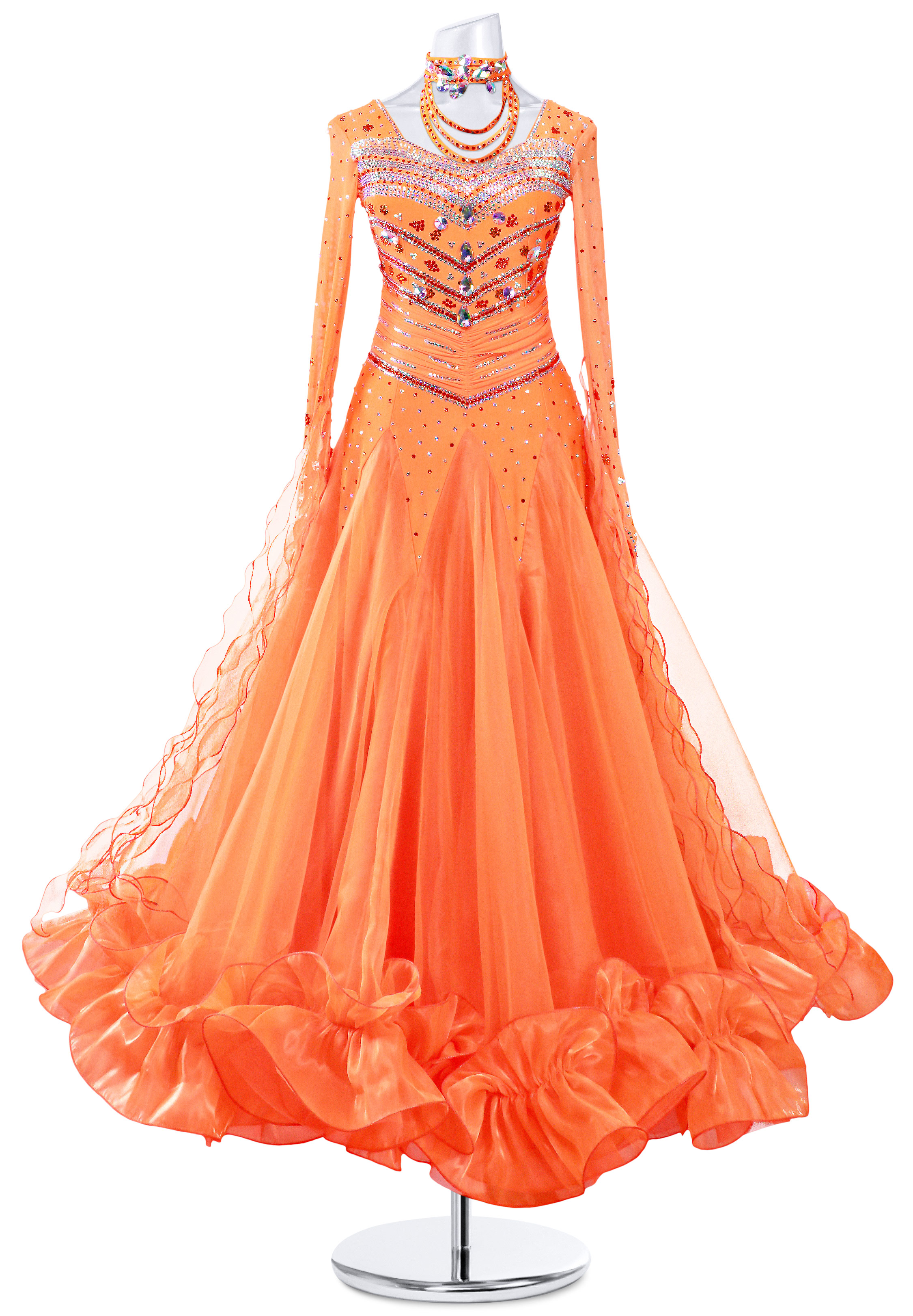 Floating Seaweed Ballroom Performance Dress MQ-B220