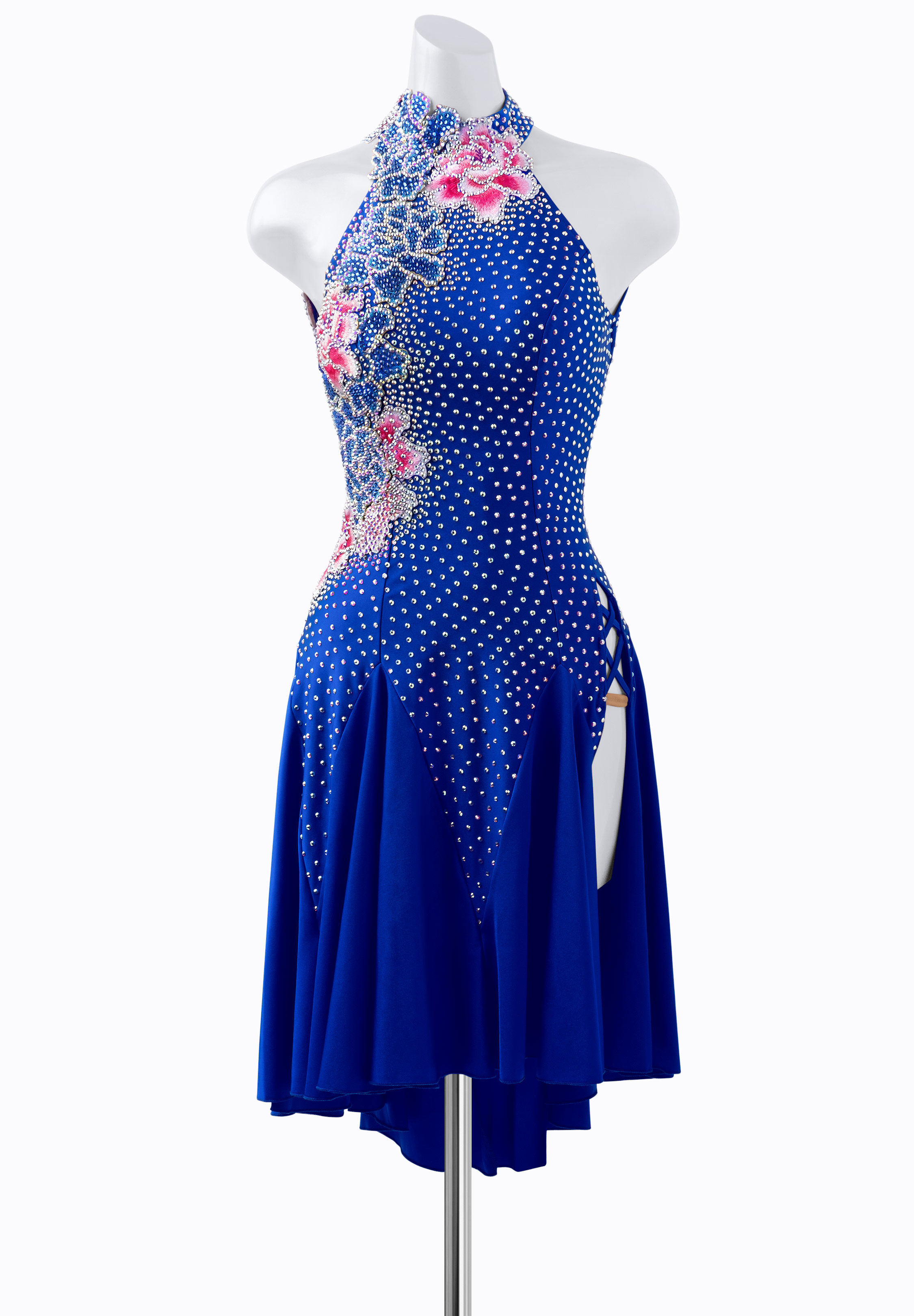 Floral Halter Latin Dress JT-L2133