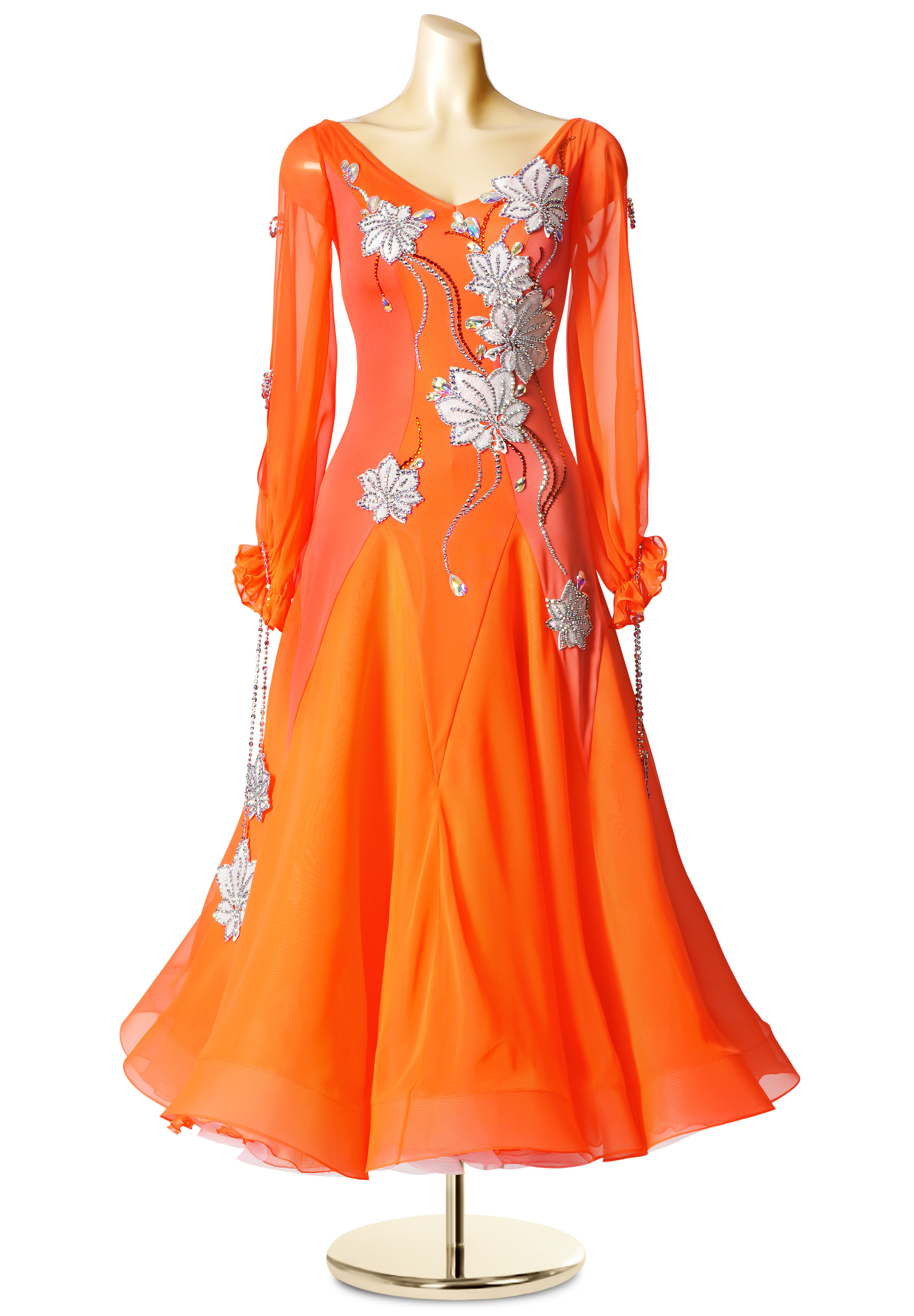 Flower Wave Ballroom Dance Dress PC-WB19126