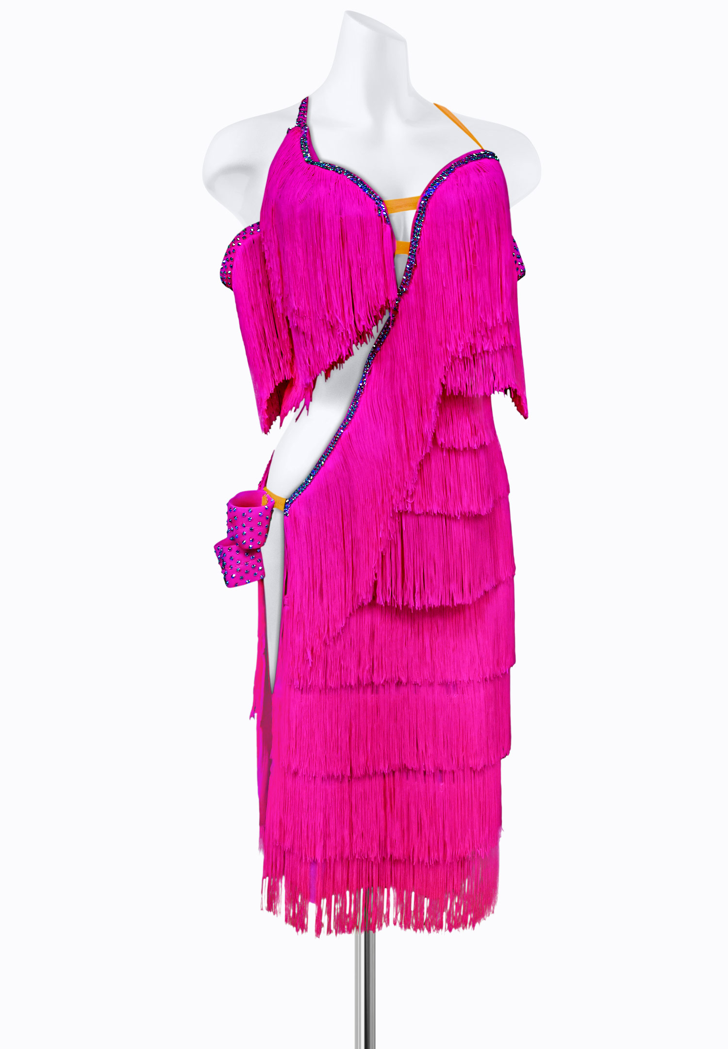 Fringe Frenzy Latin Dress AM-L3326