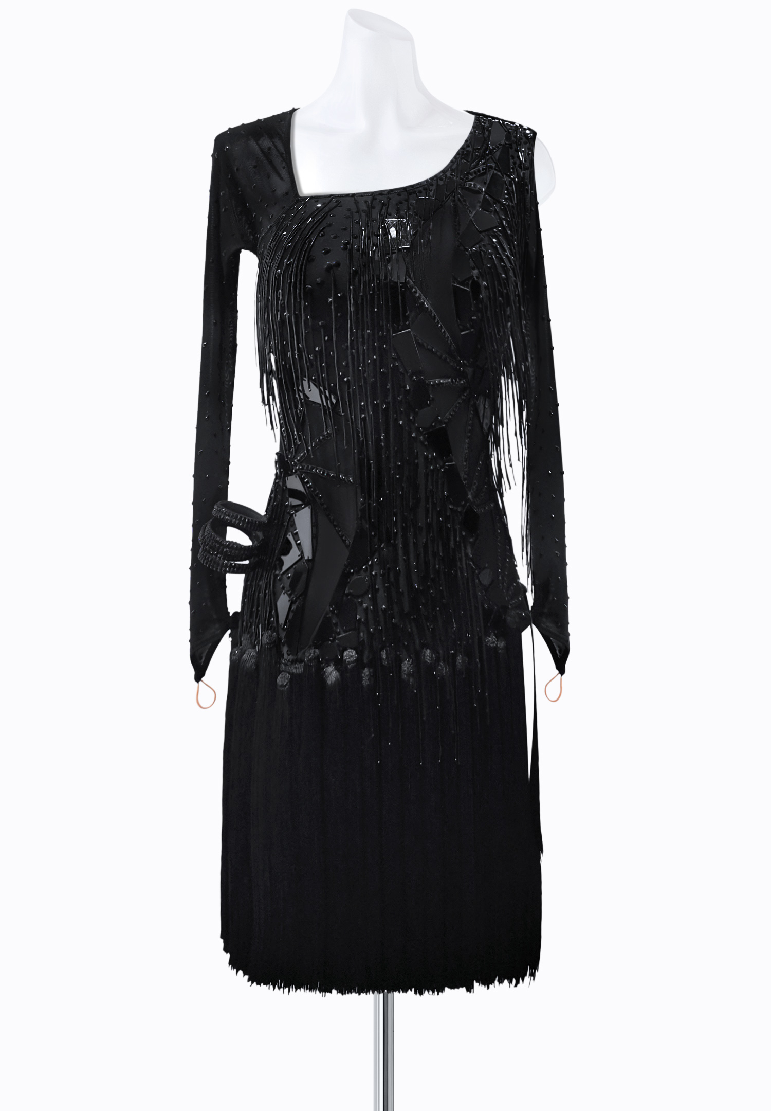 Fringe Reflection Latin Dress AM-L3648