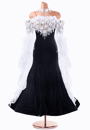 Frost Bloom Ballroom Gown TID-BM1276