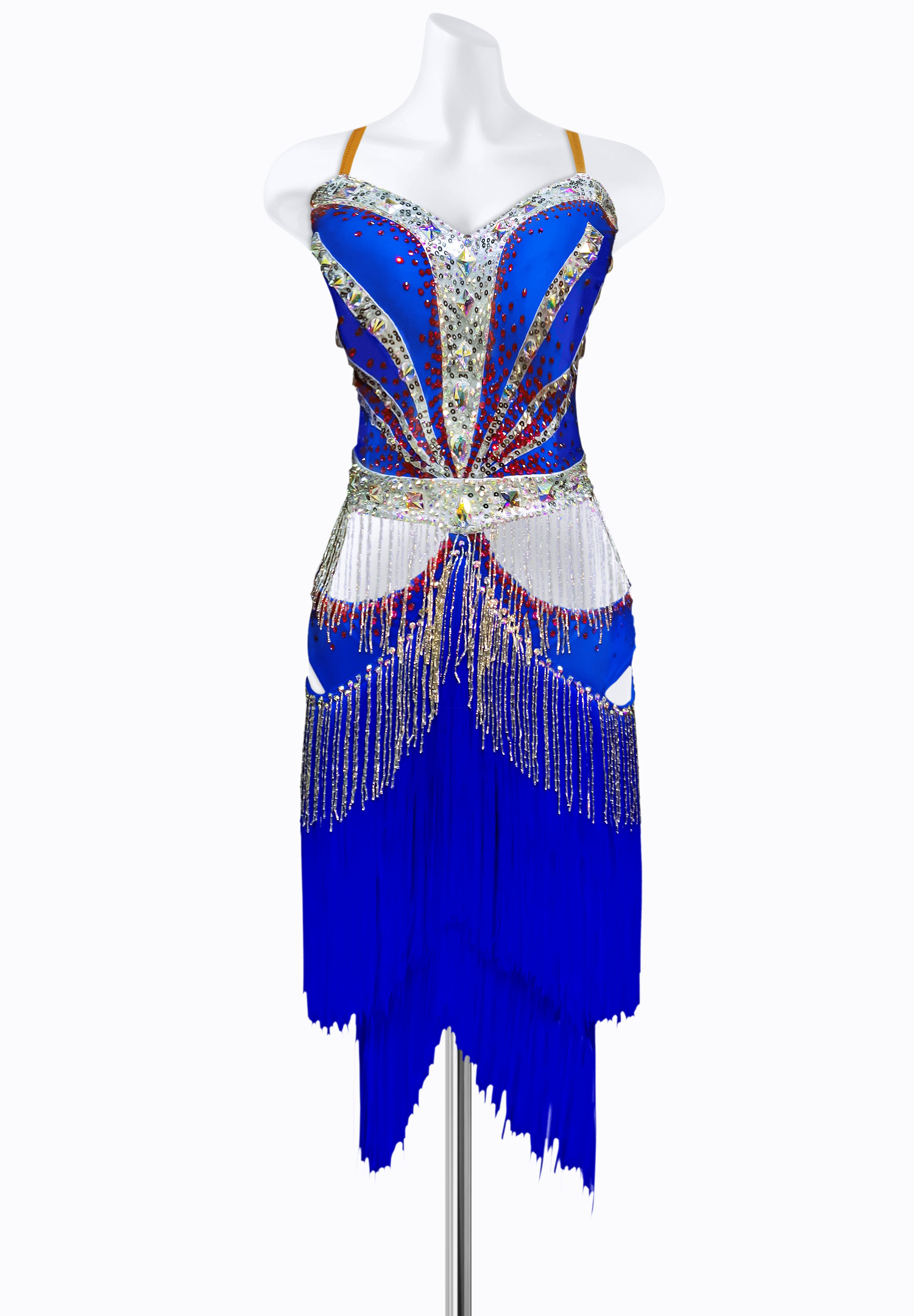 Glimmering Fringe Latin Dress AM-L3433