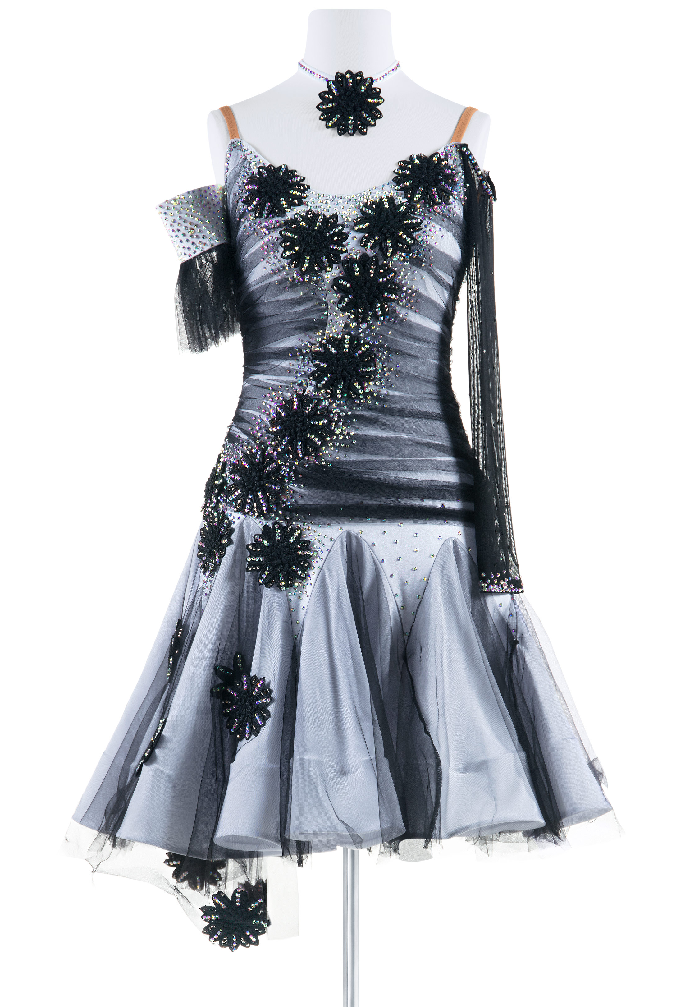 Gothic Flower Latin Rhythm Show Dress VN-L5329