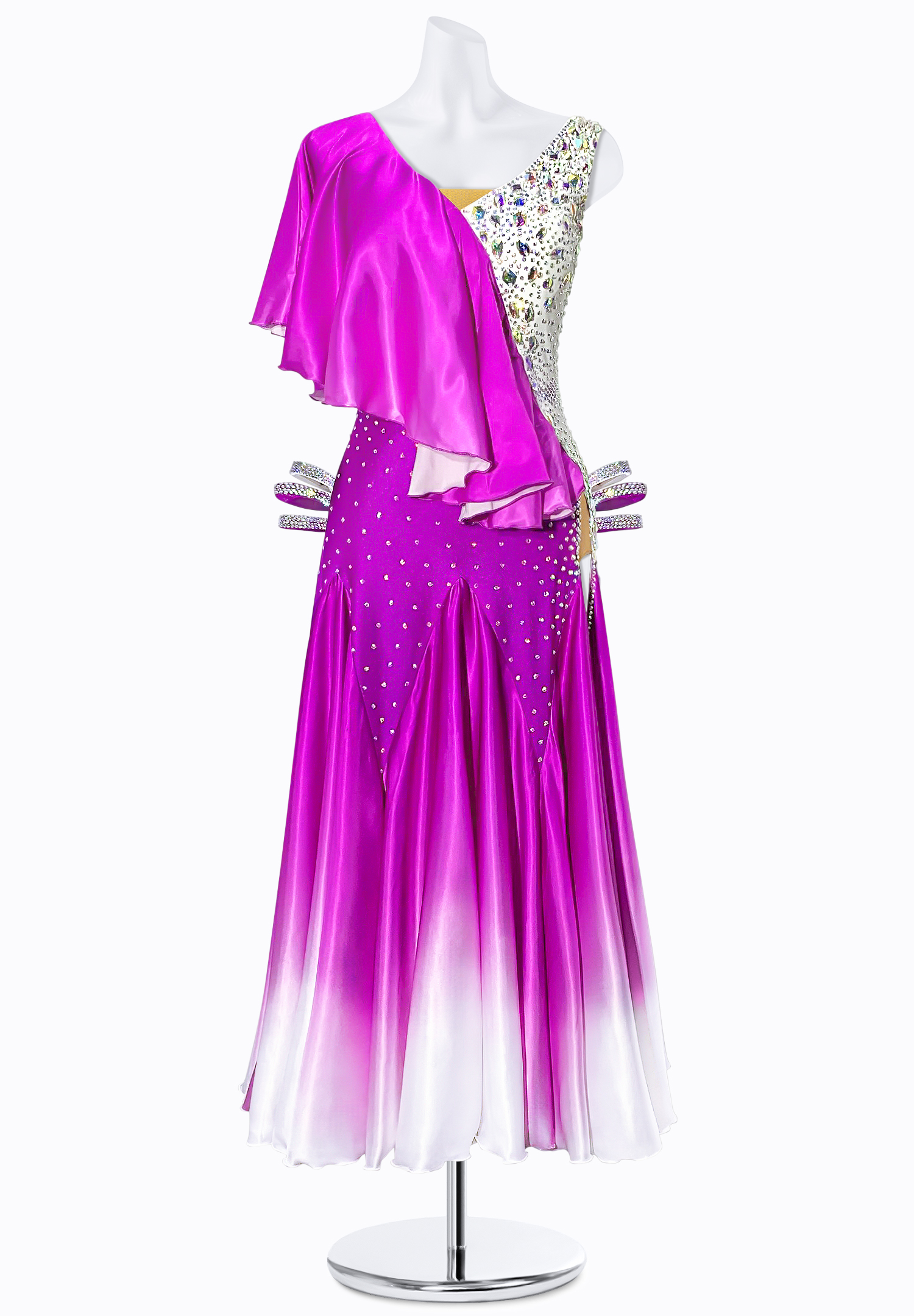 Single Frill Smooth Gown JT-S4949