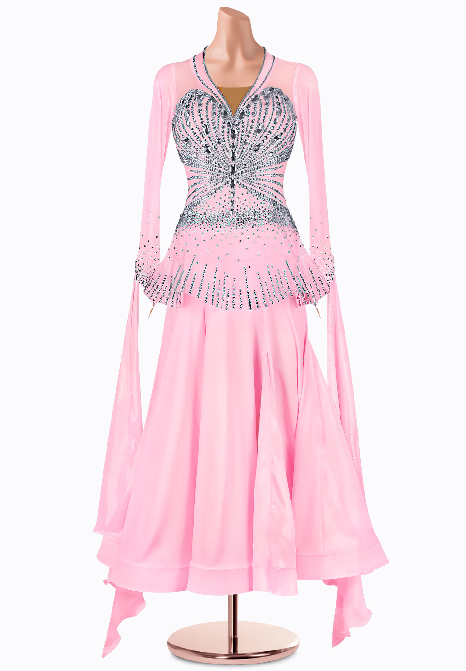 Frilled Waist Ballroom Gown TID-BM1001