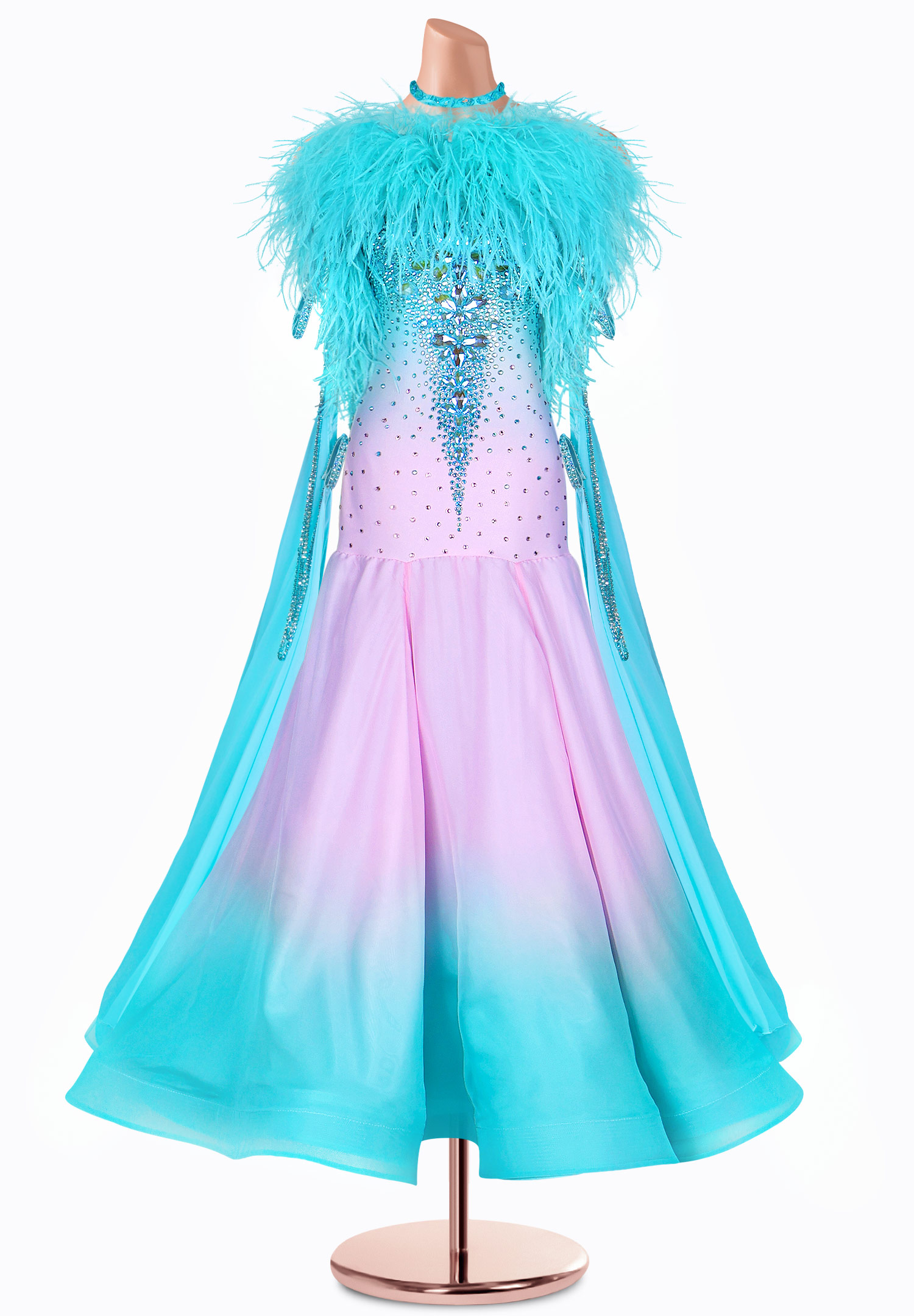 Sweet Ombre Ballroom Gown TID-BM1037