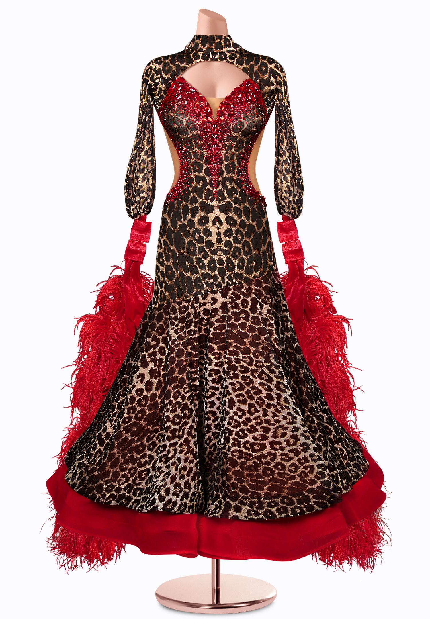 Exotic Flame Ballroom Gown TID-BM1061