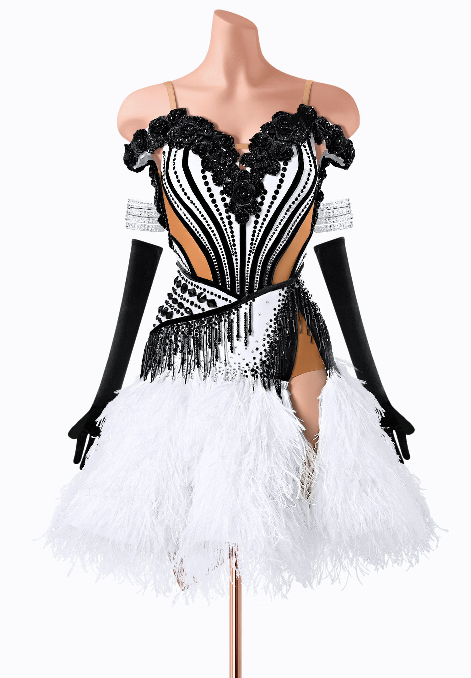 Floral Domino Latin Dress TID-LM1137