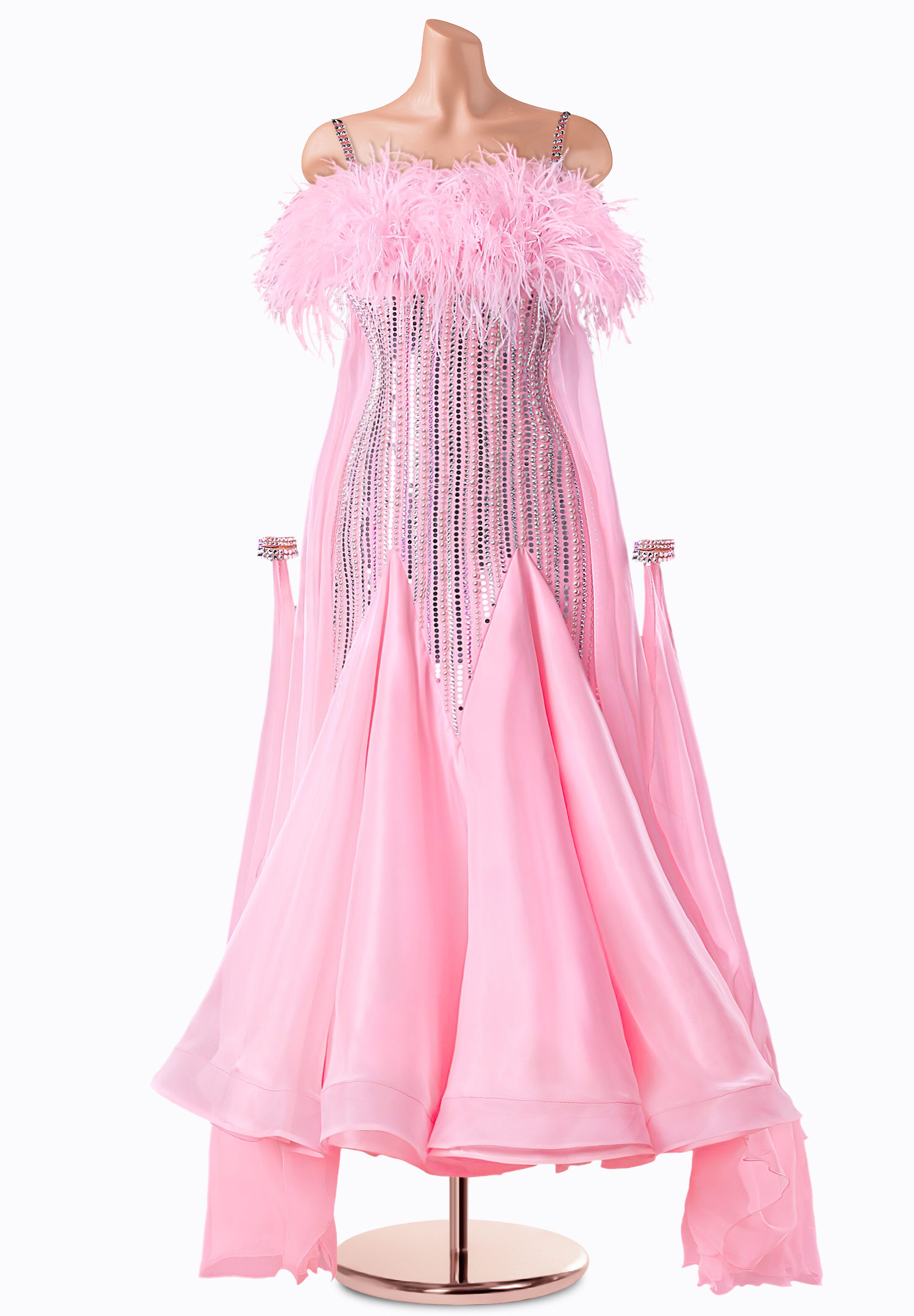 Soft Sequin Ballroom Gown TID-BM0535