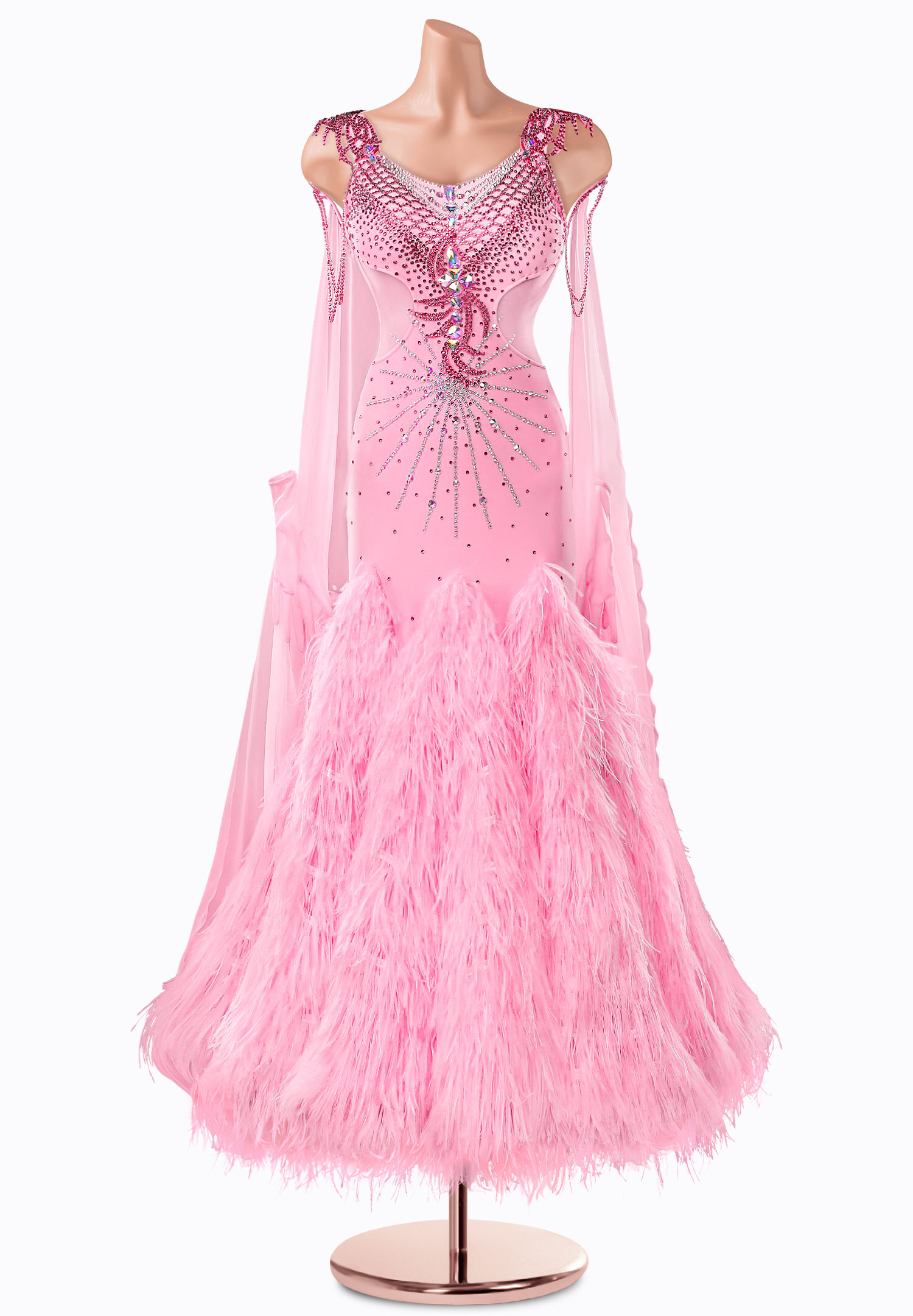 Pink Ice Ballroom Gown TID-BM0542