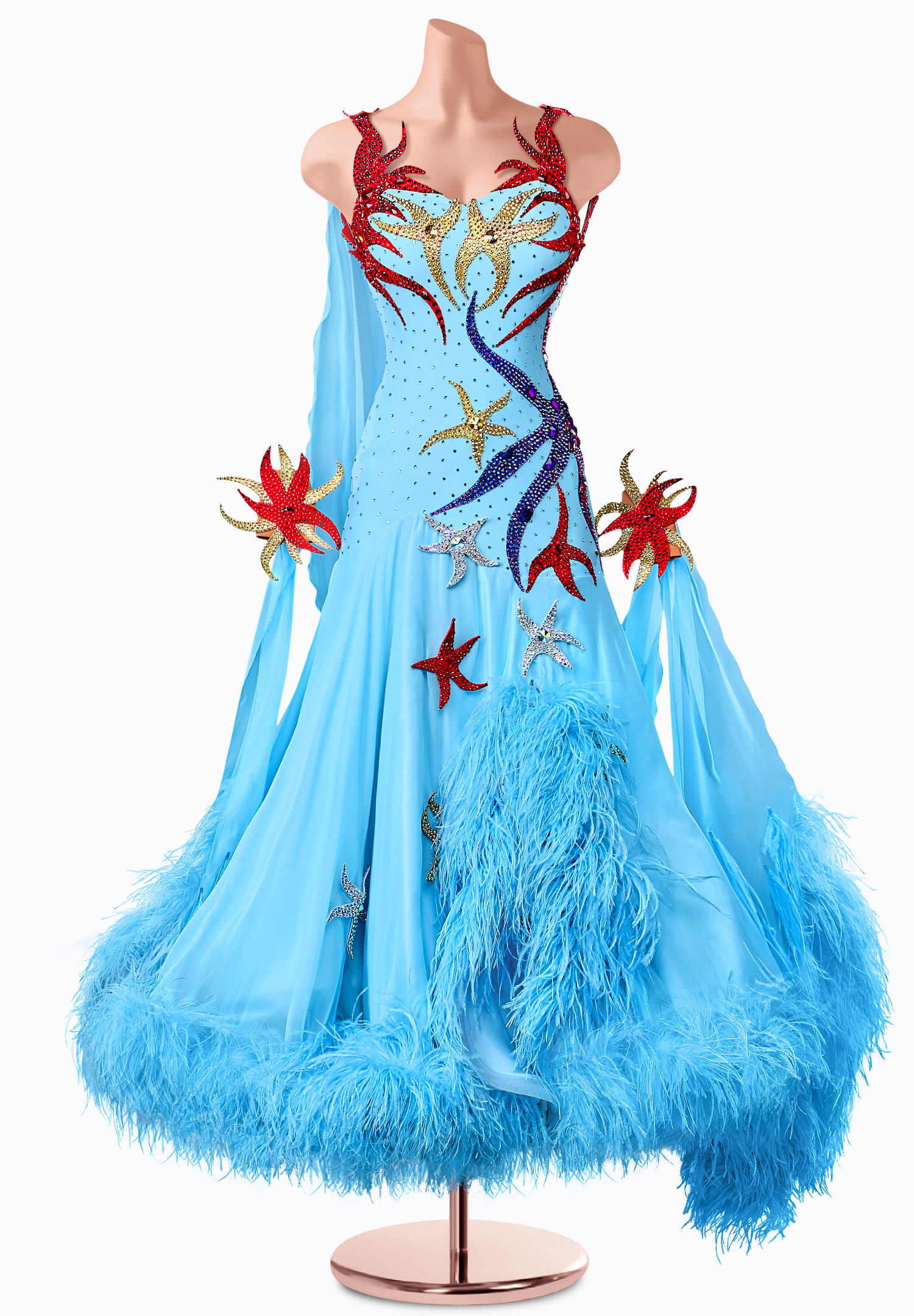 Starfish Crystal Ballroom Gown TID-BM0546