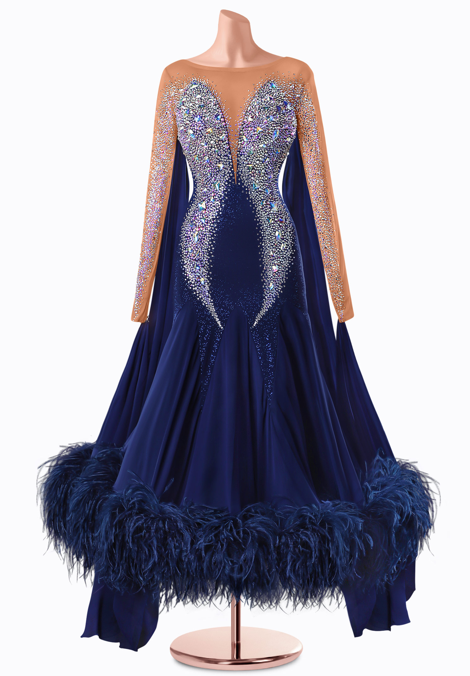 Midnight Crystal Ballroom Gown TID-BM0551