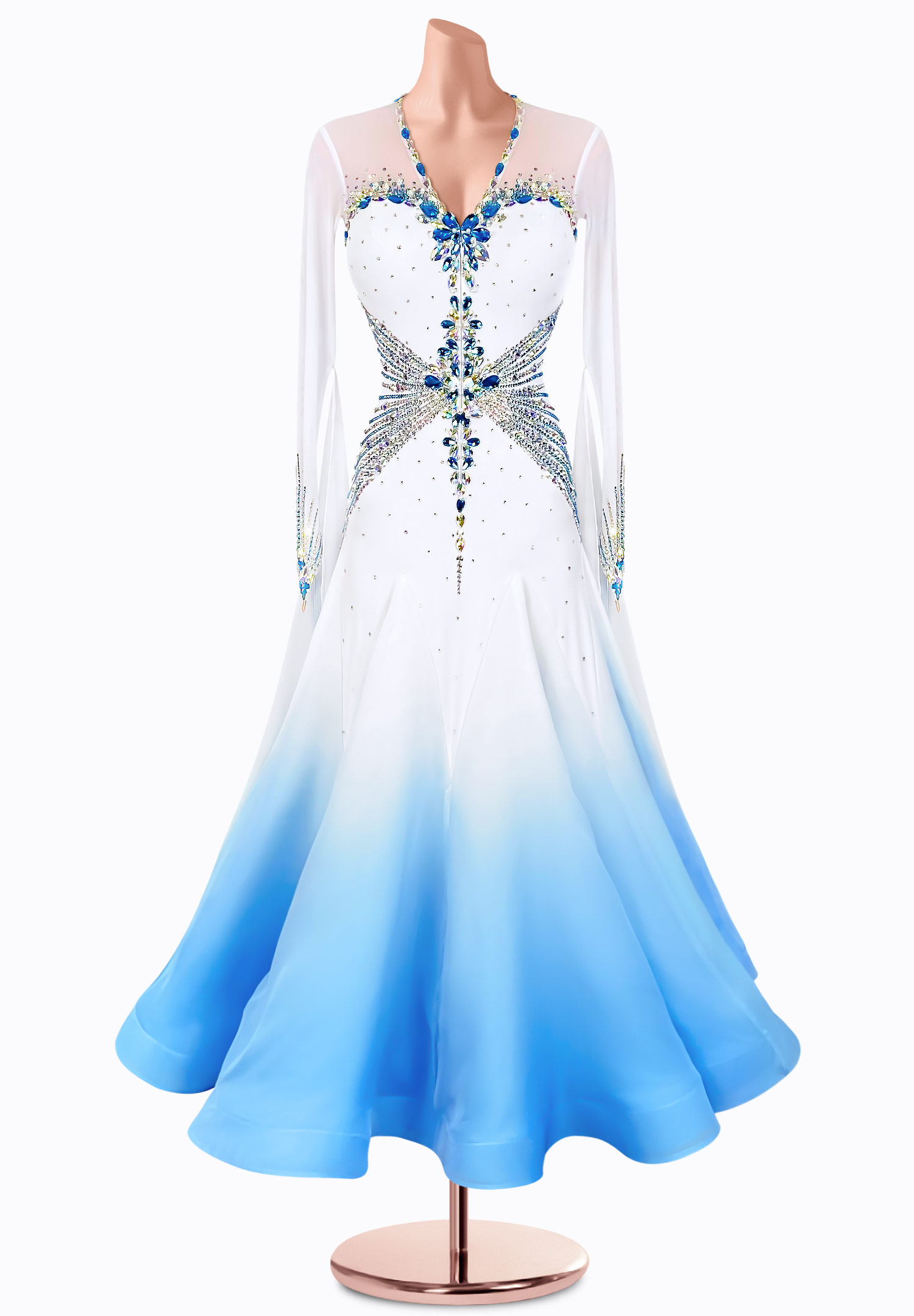 Gradient Sky Ballroom Gown TID-BM0697