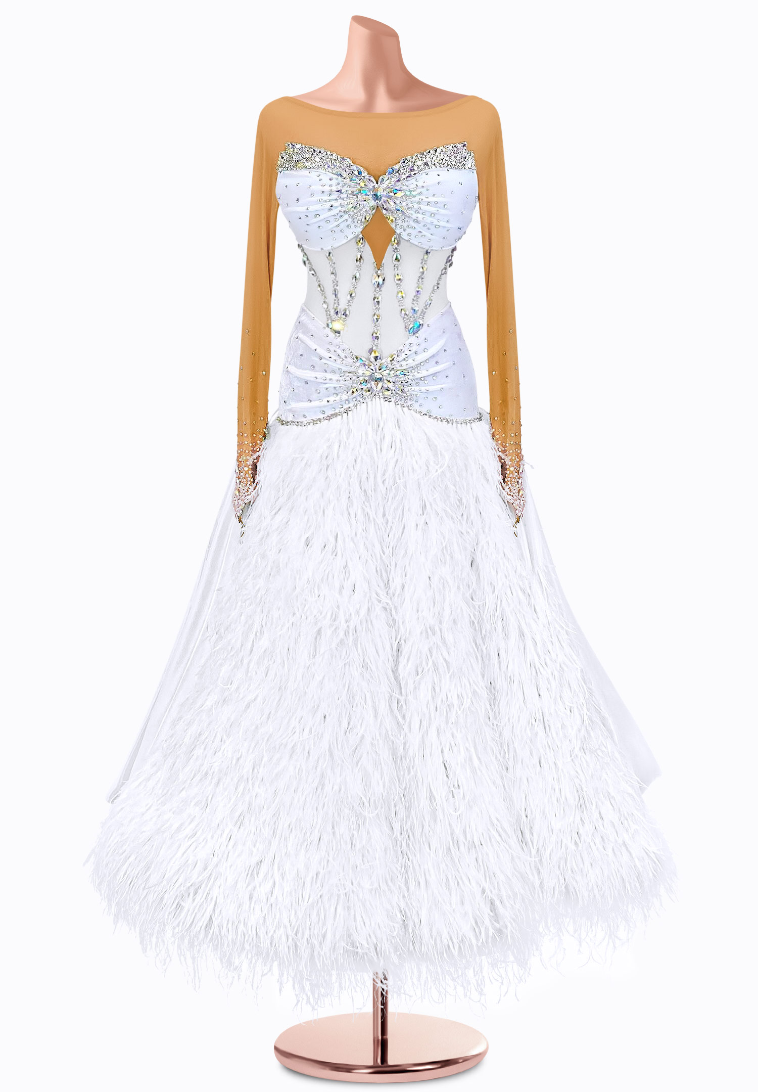 Icy Embrace Ballroom Gown TID-BM0716