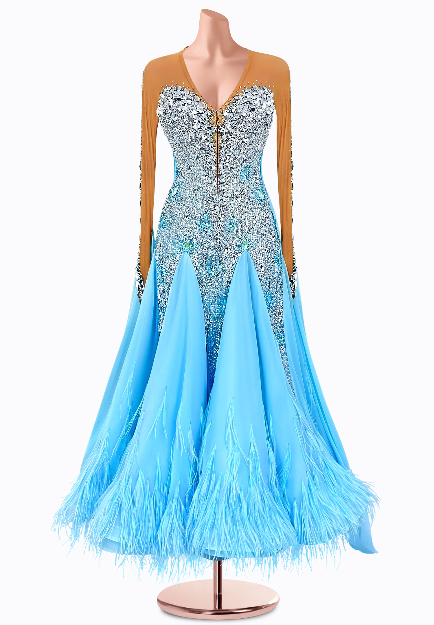 Radiant Sky Ballroom Gown TID-BM0720