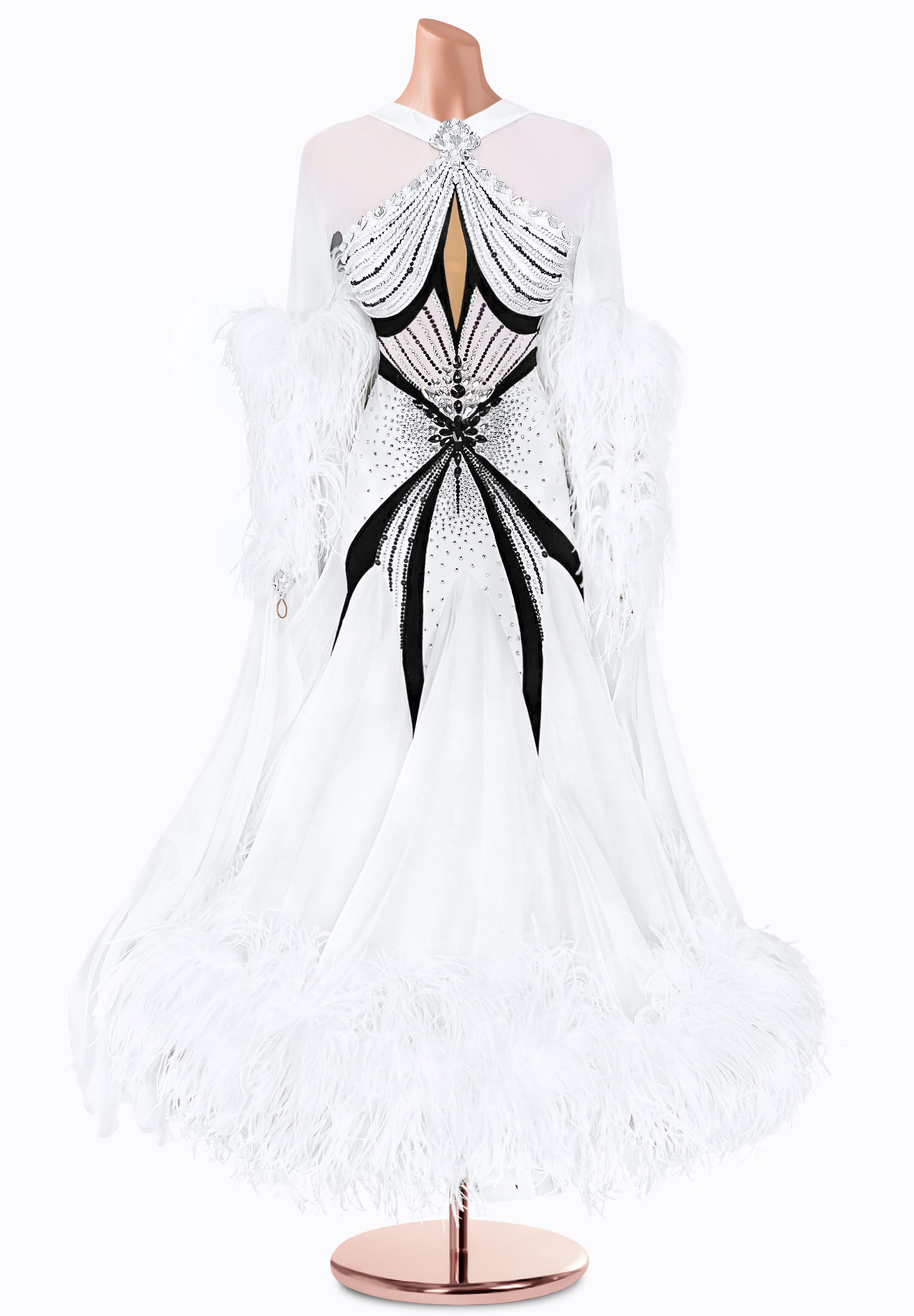 Dazzling Domino Ballroom Gown TID-BM0733