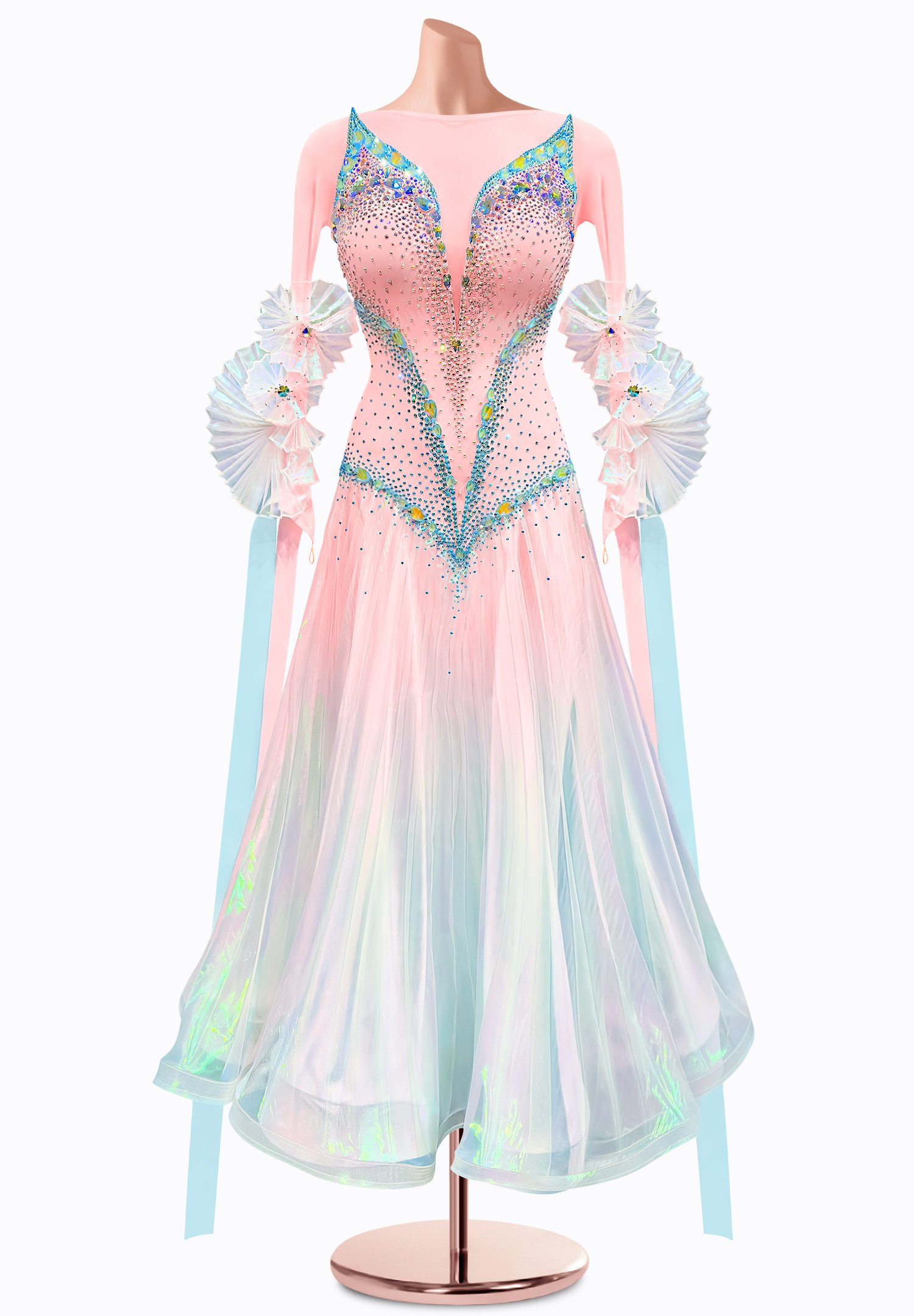 Ethereal Frill Ballroom Gown TID-BM0802