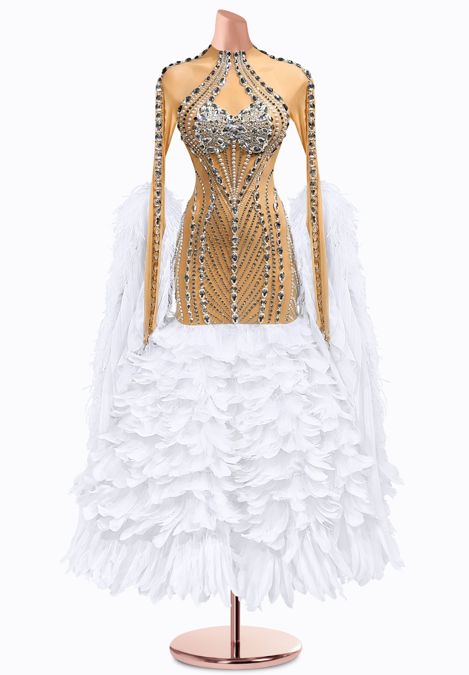 Cascade Motion Ballroom Gown TID-BM0810