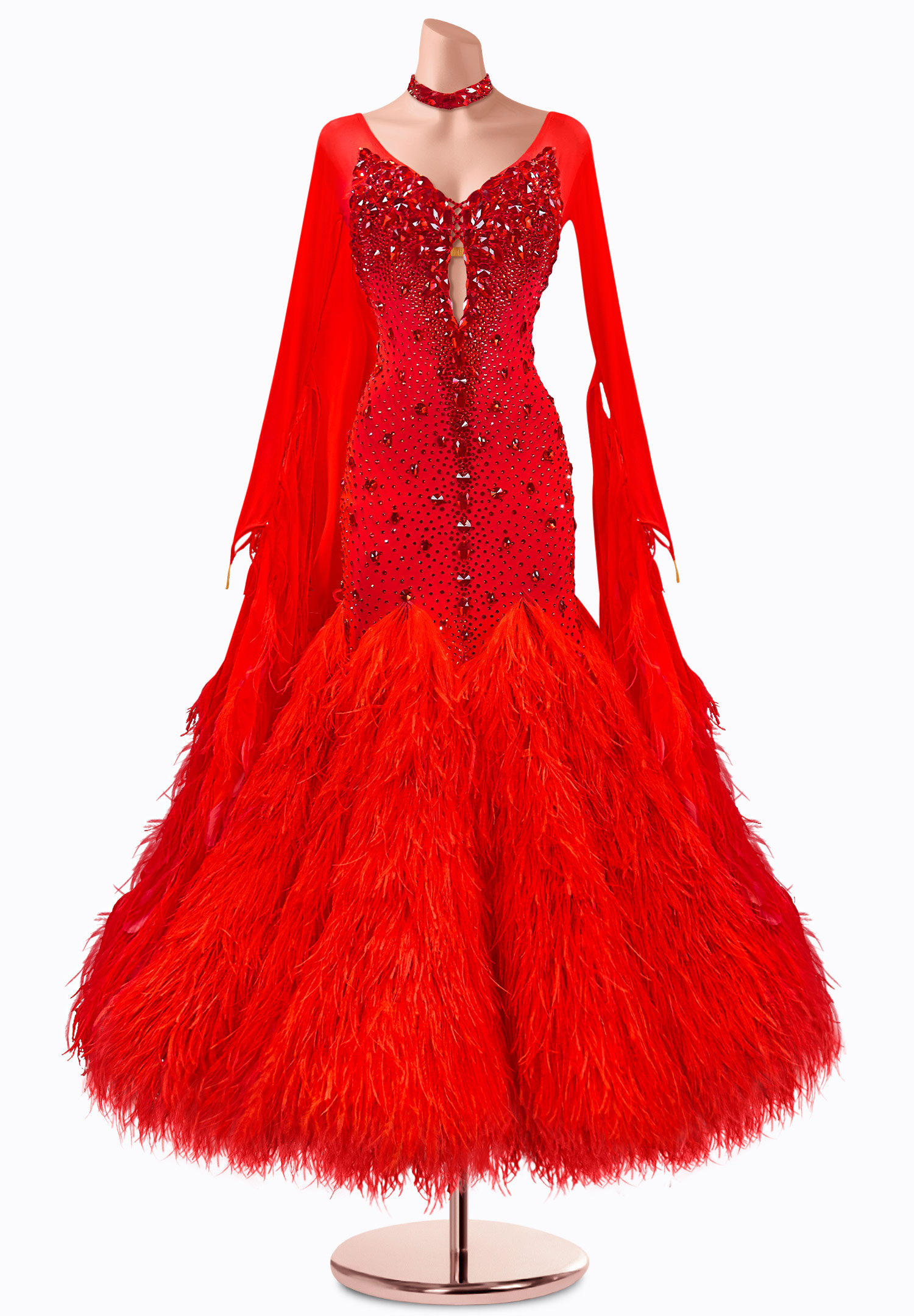 Fiery Gaze Ballroom Gown TID-BM0818