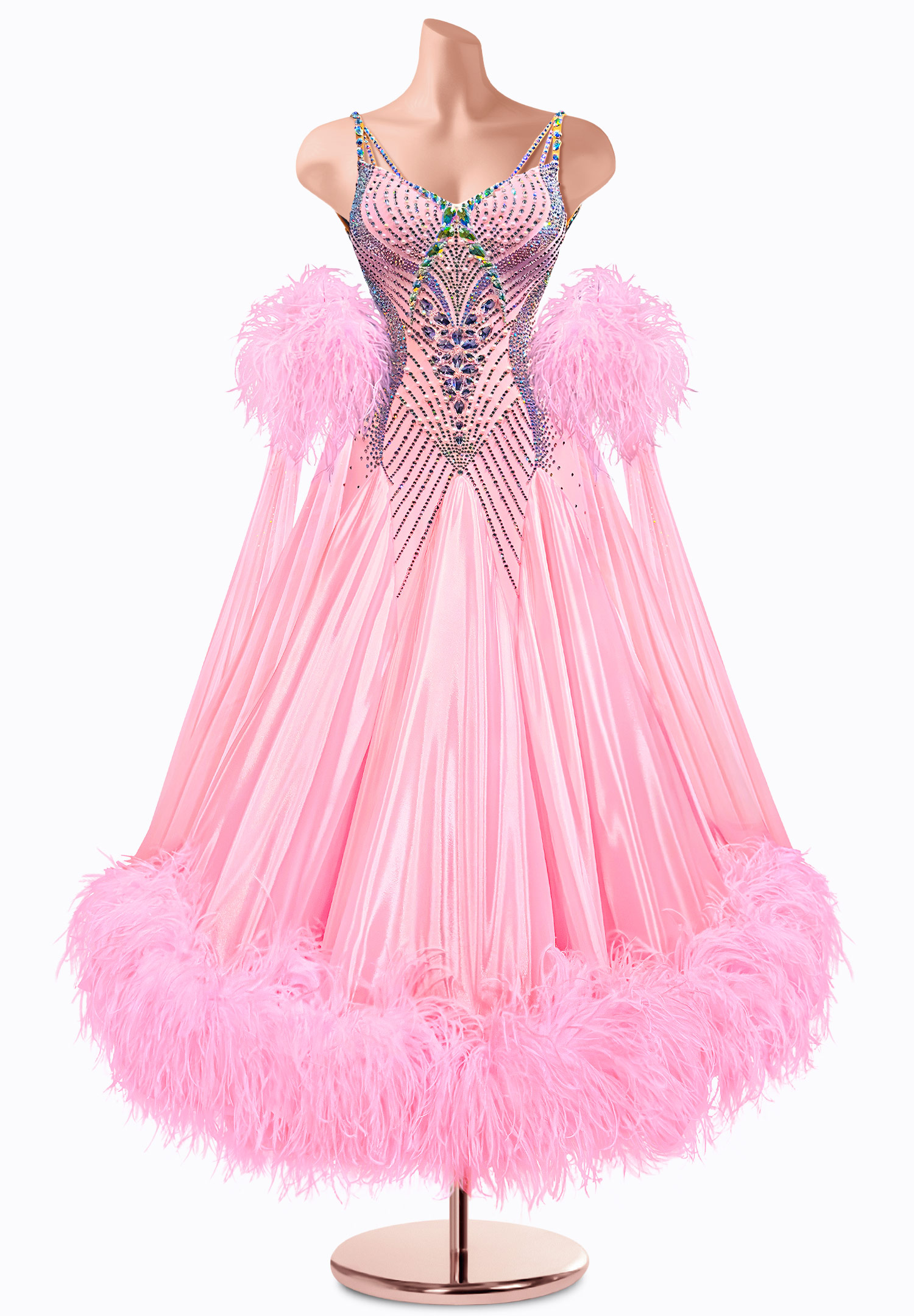 Pleated Glinda Ballroom Gown TID-BM0828