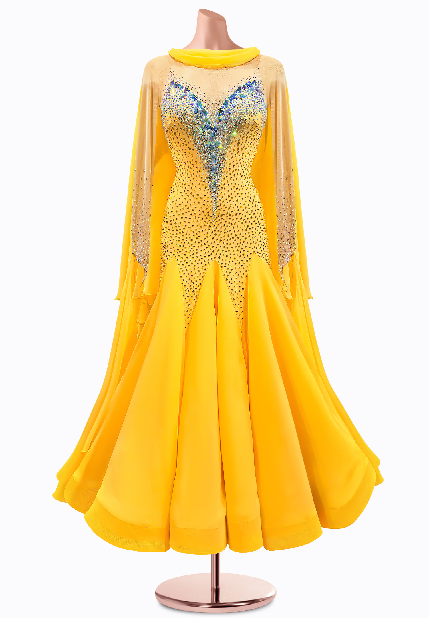 Sunny Draped Ballroom Gown TID-BM0844