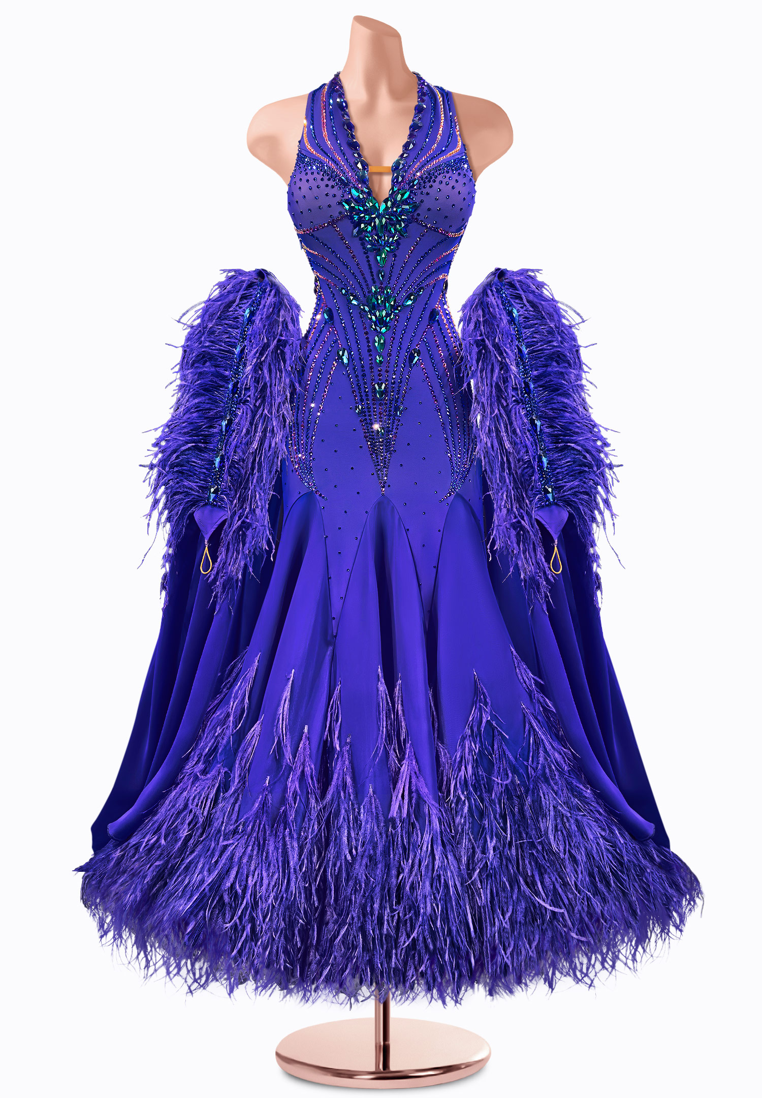 Amethyst Embrace Ballroom Gown TID-BM0858