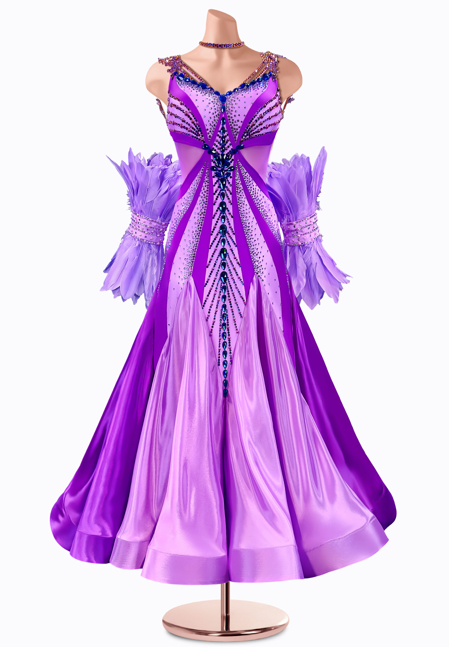 Teardrop Seas Ballroom Gown TID-BM0874