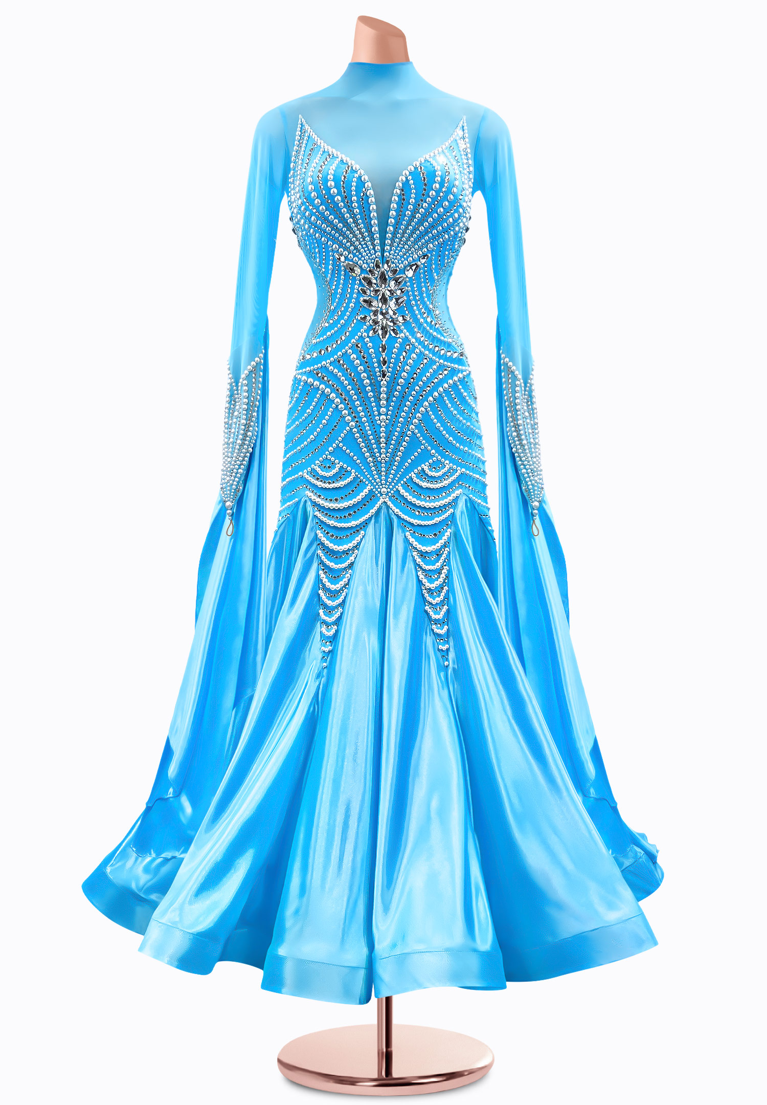 Tiered Glamor Ballroom Gown TID-BM0882