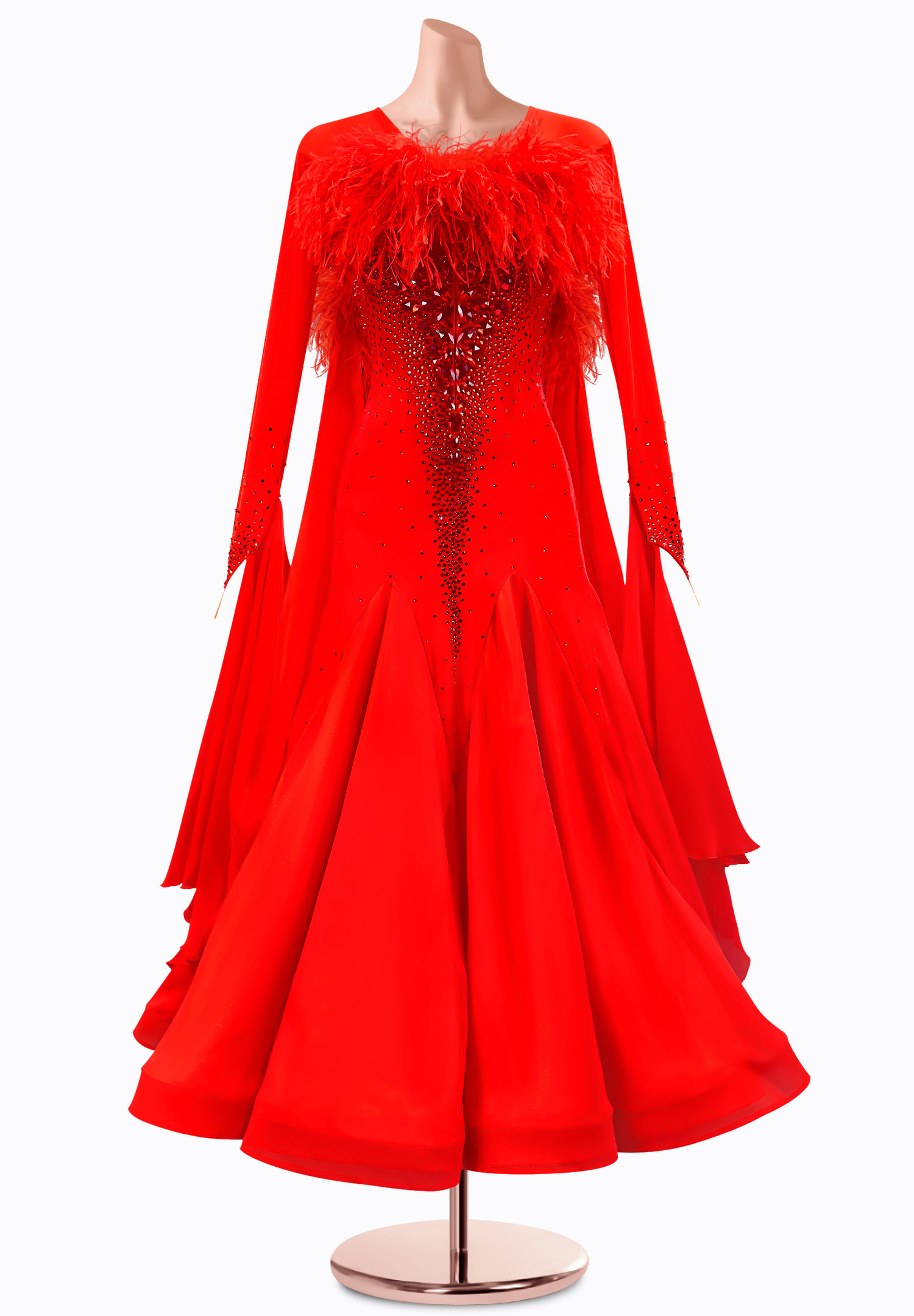 Flaming Seas Ballroom Gown TID-BM0887