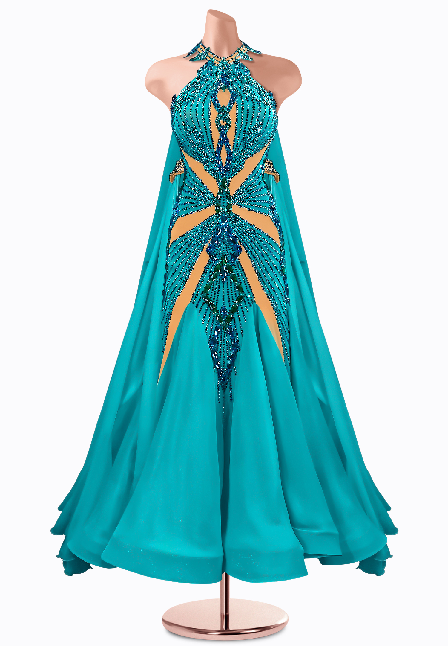 Jade Allure Ballroom Gown TID-BM0929