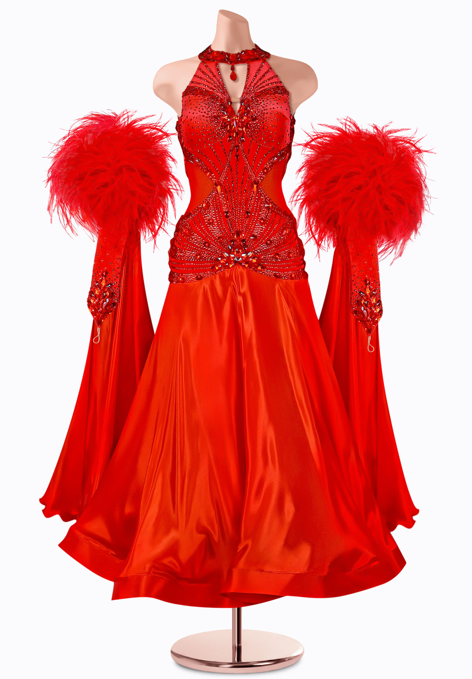 Halter Phoenix Ballroom Gown TID-BM0995