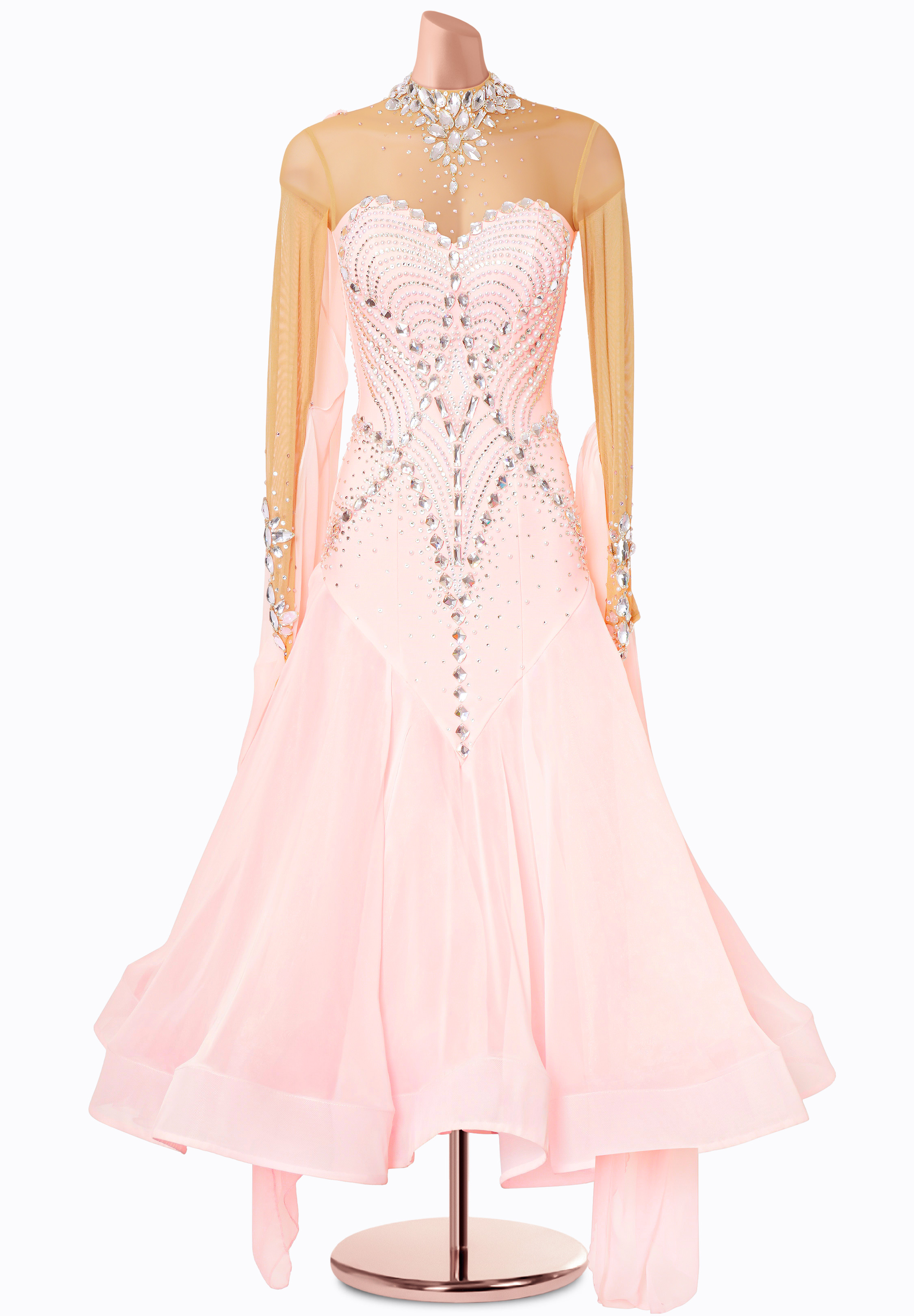 Blush Radiance Ballroom Gown MF-B0416