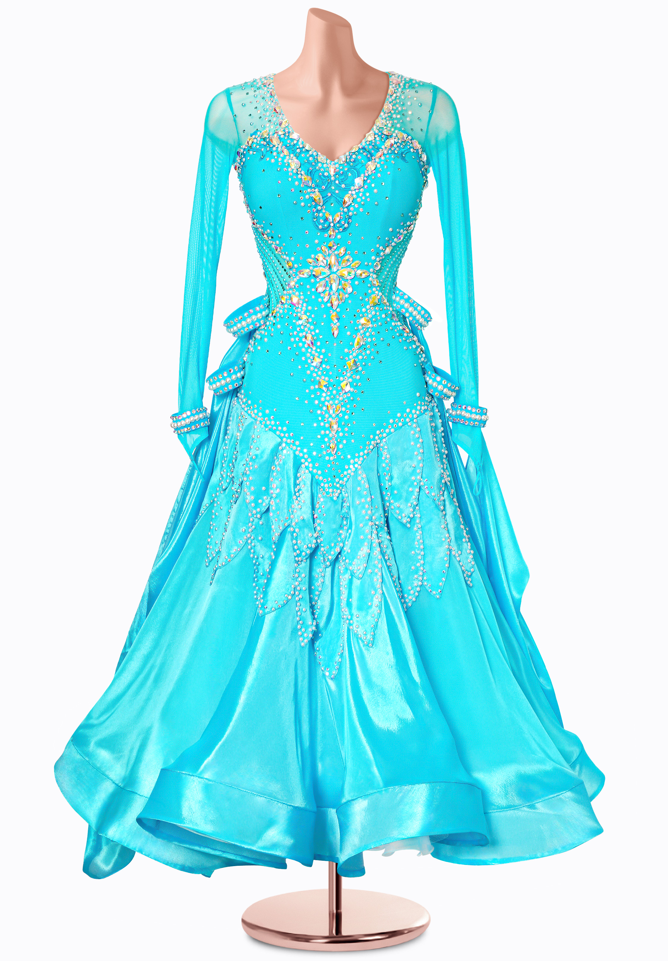 Blue Horizon Ballroom Gown MF-B0421