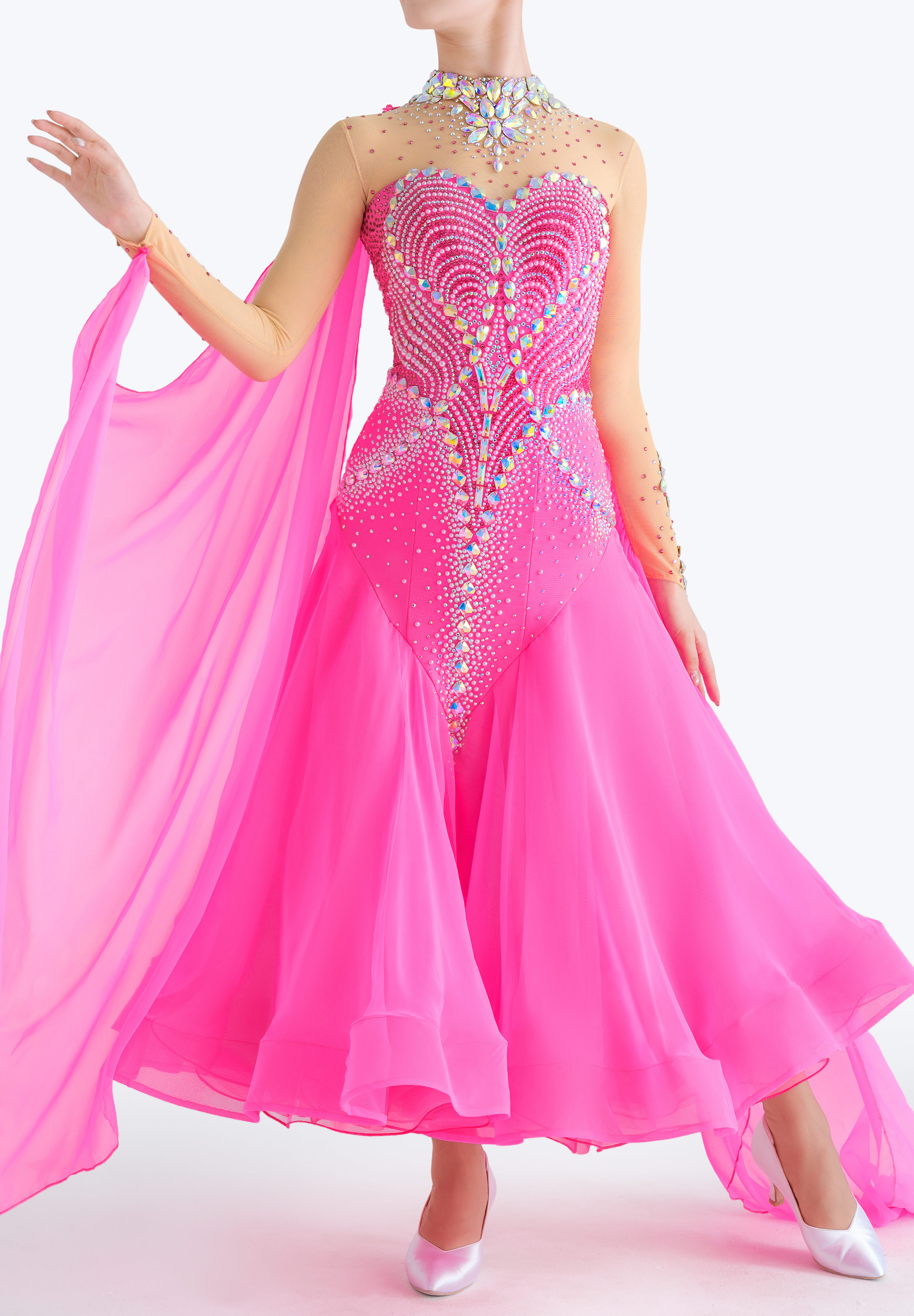 Blush Whisper Ballroom Gown MF-B0448
