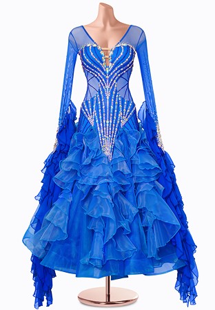 Oceanic Elegance Ballroom Gown MF-B0431