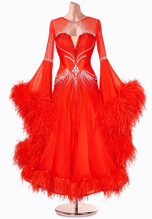 Crimson Majesty Ballroom Gown MF-B0433