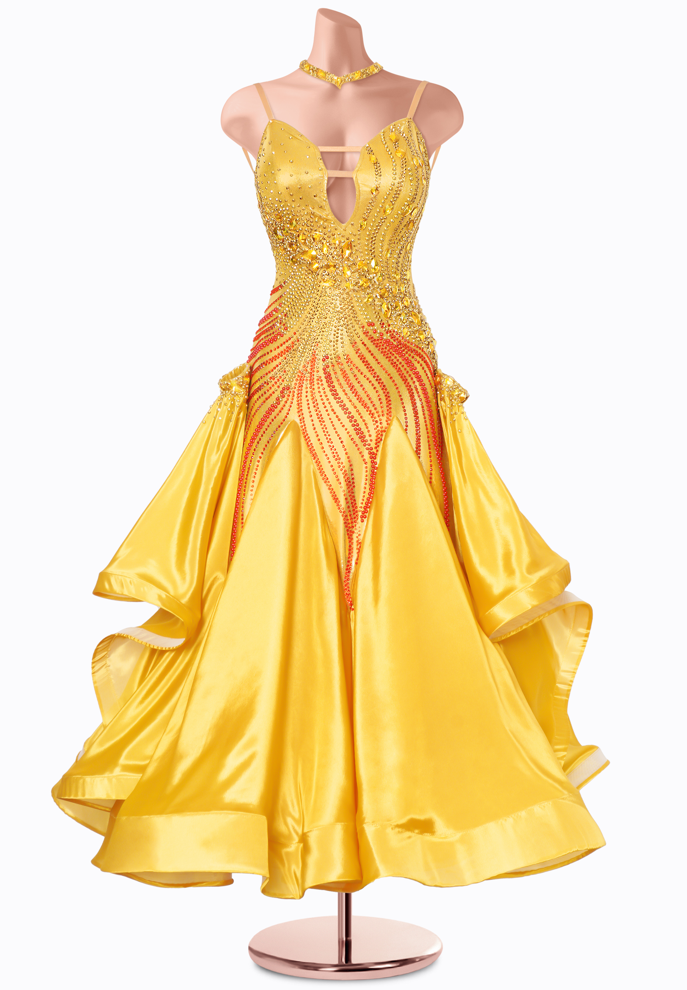 Golden Serenade Ballroom Gown MF-B0434