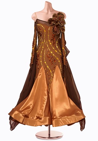 Bronze Empress Ballroom Gown MF-B0435
