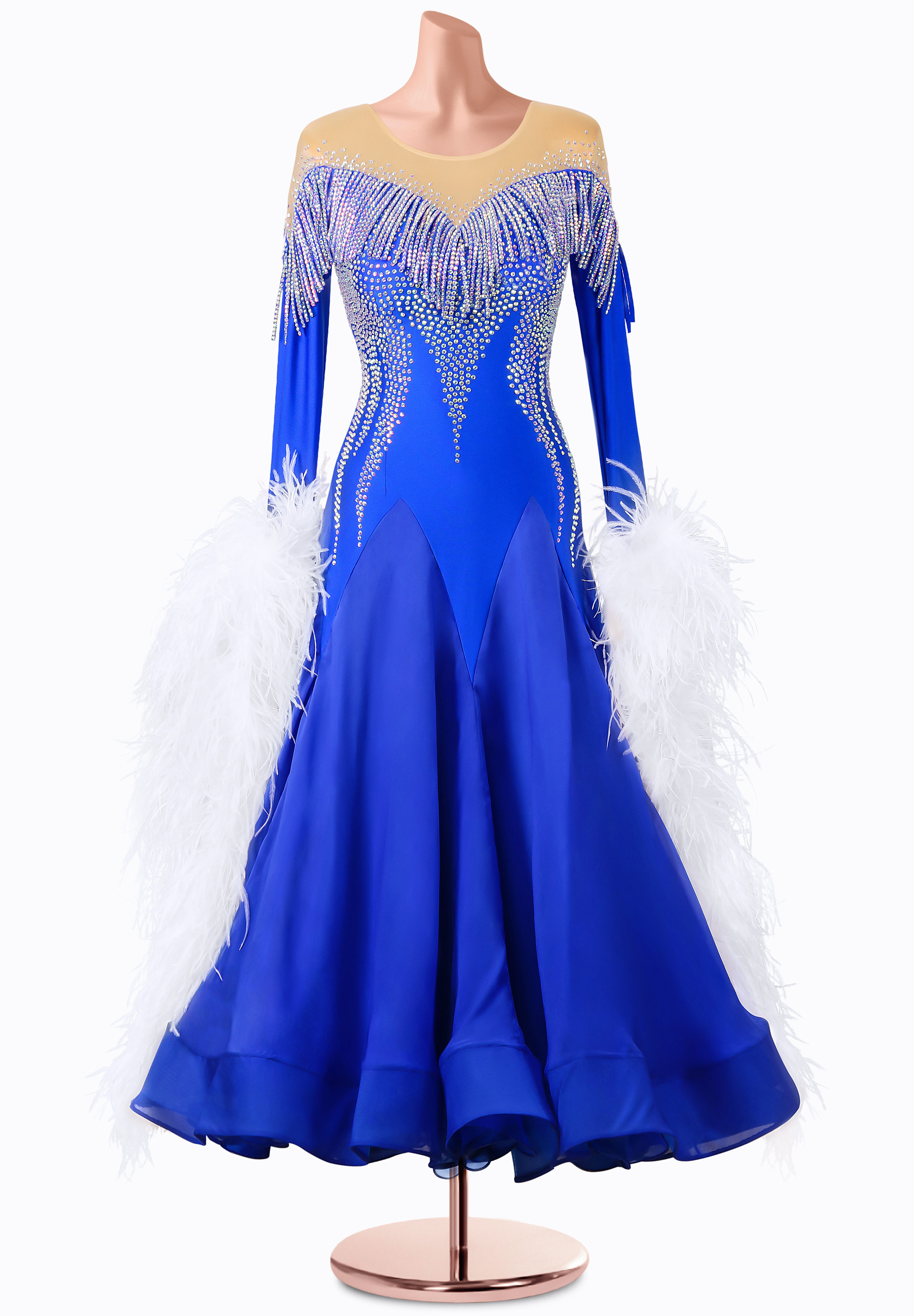 Azure Elegance Ballroom Gown MQ-B301