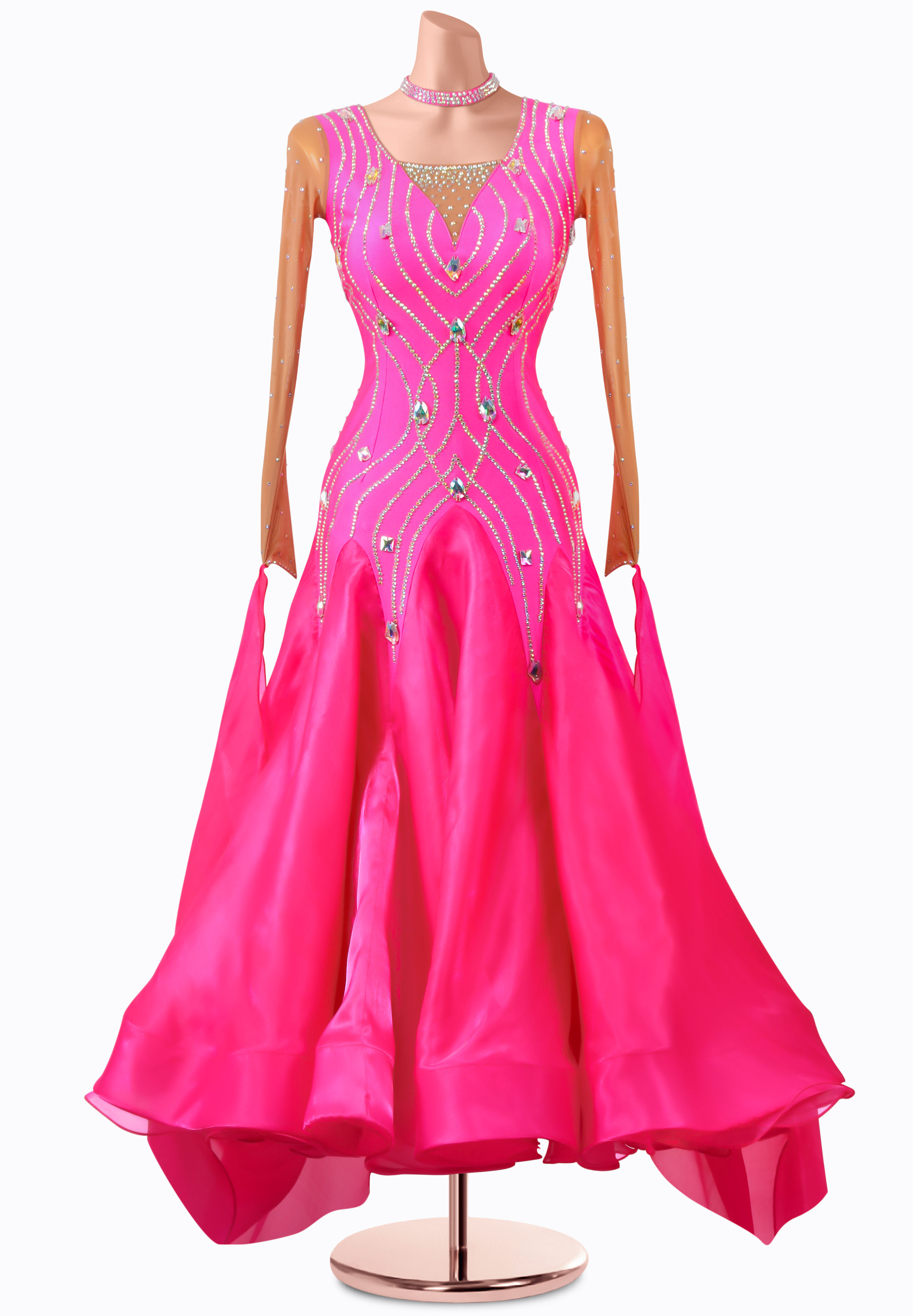 Blushing Sands Ballroom Gown MQ-B309