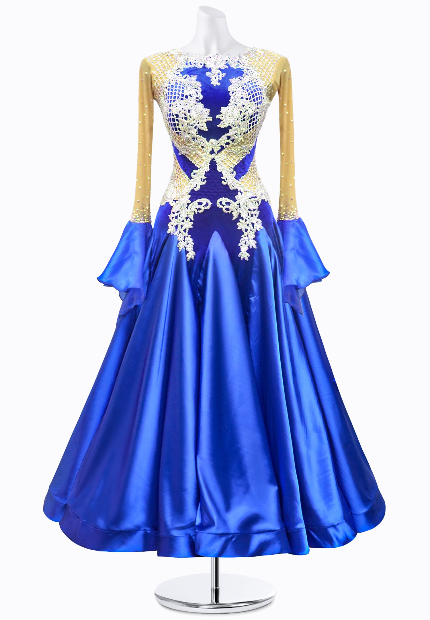 Mesh Applique Ballroom Gown JT-B3771