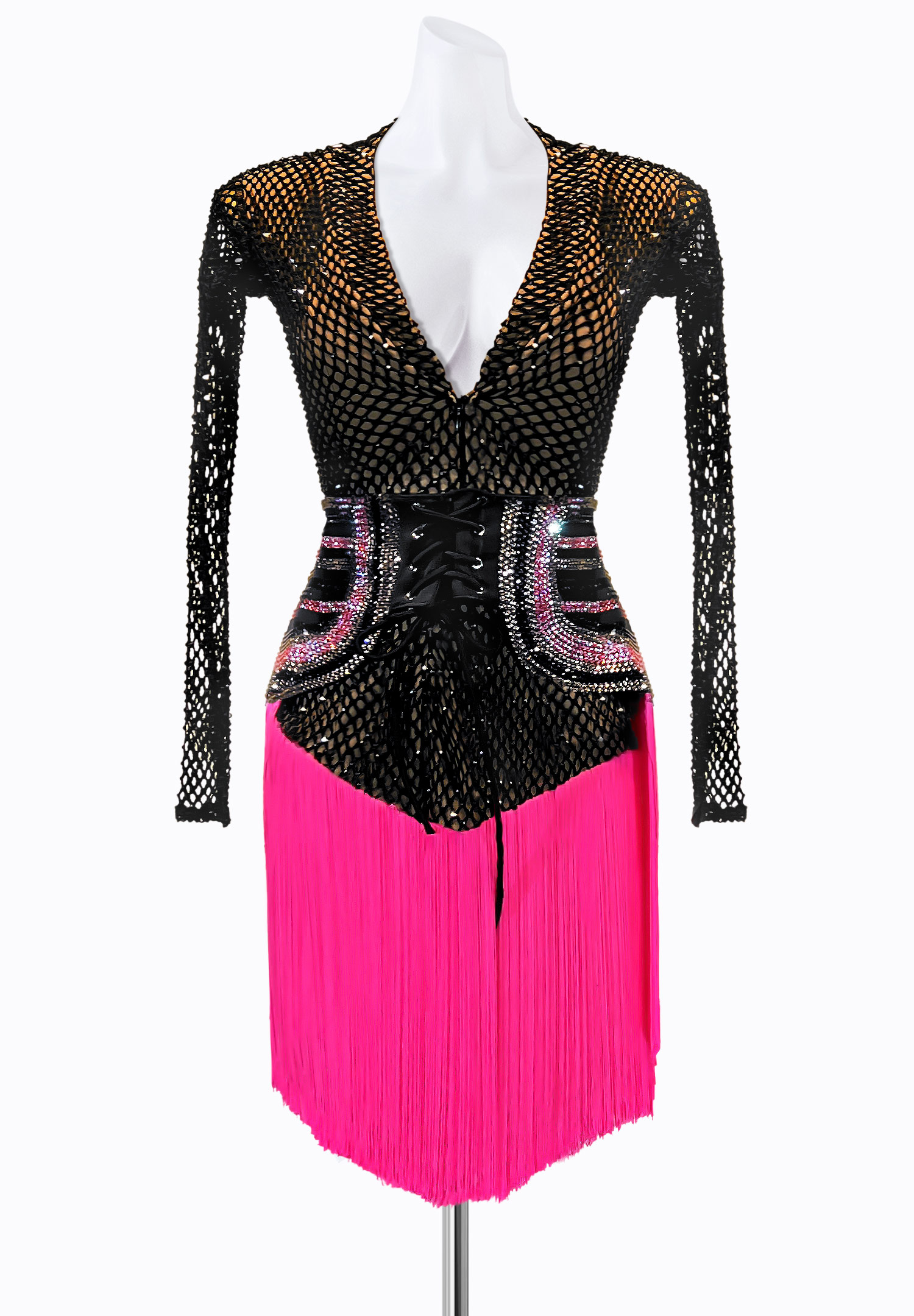 Mesh Emotion Latin Dress PR-L225038