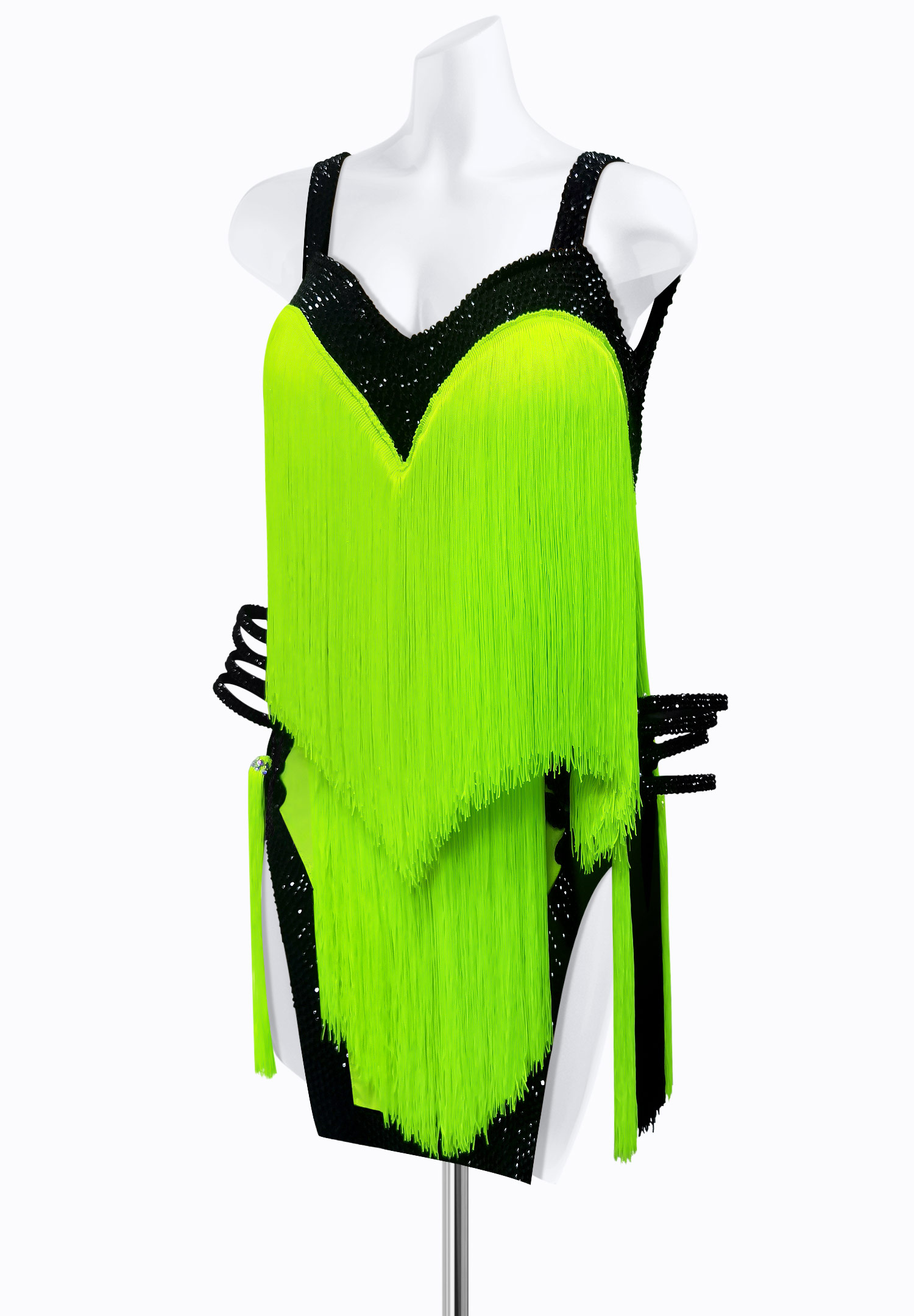 Neon Fringe Latin Dress AM-L3683