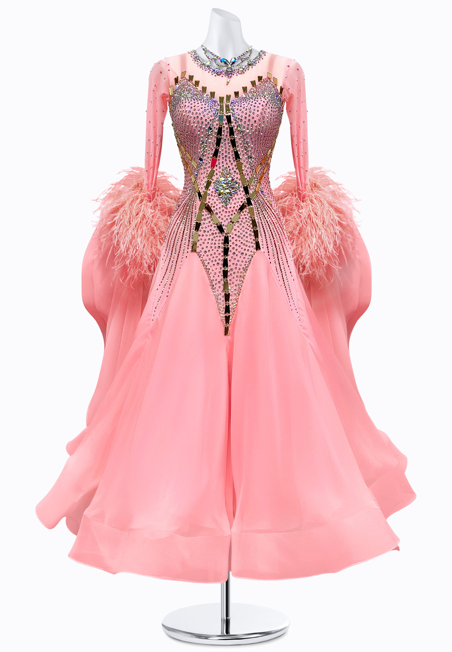 Coral Sky Ballroom Gown PR-B250034