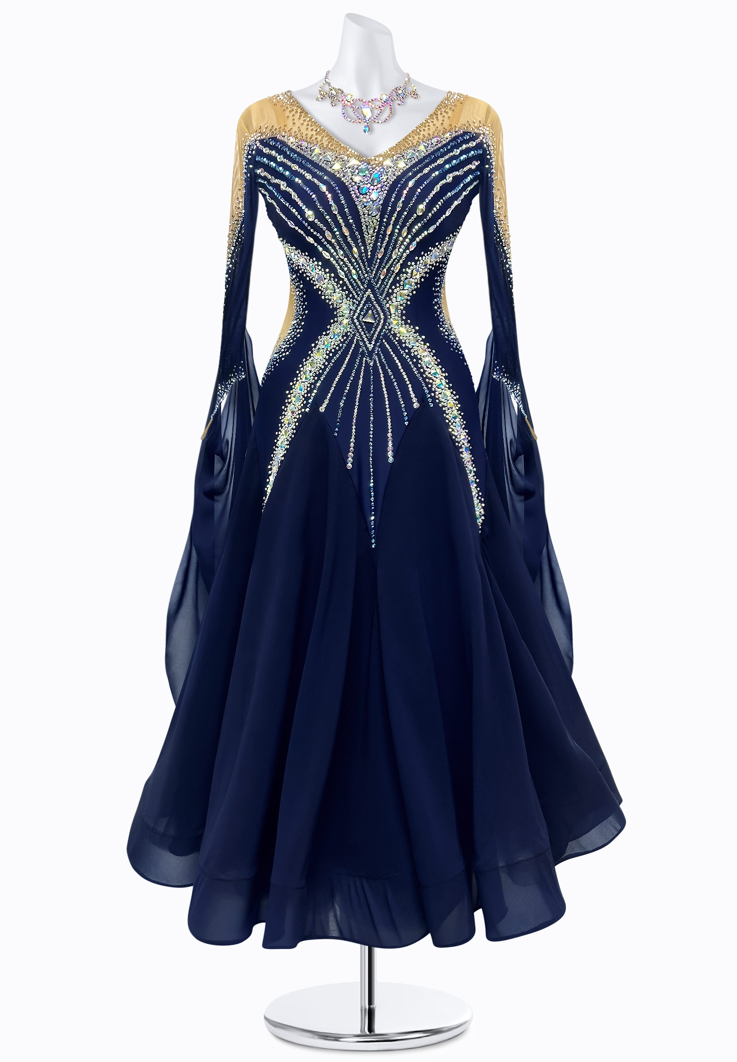 Navy Sands Ballroom Gown PR-B250039
