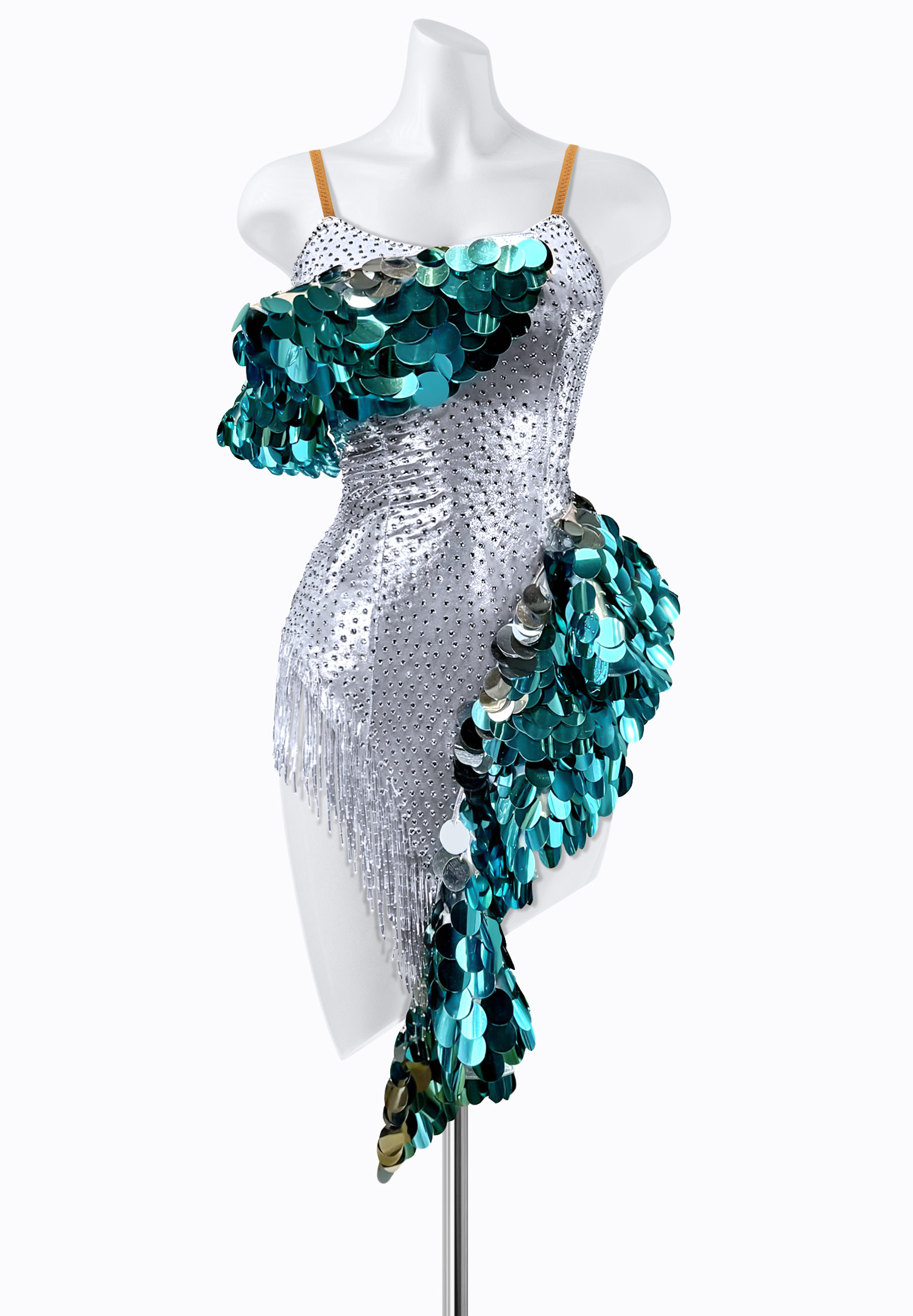 Sequin Shimmer Latin Dress PR-L250001