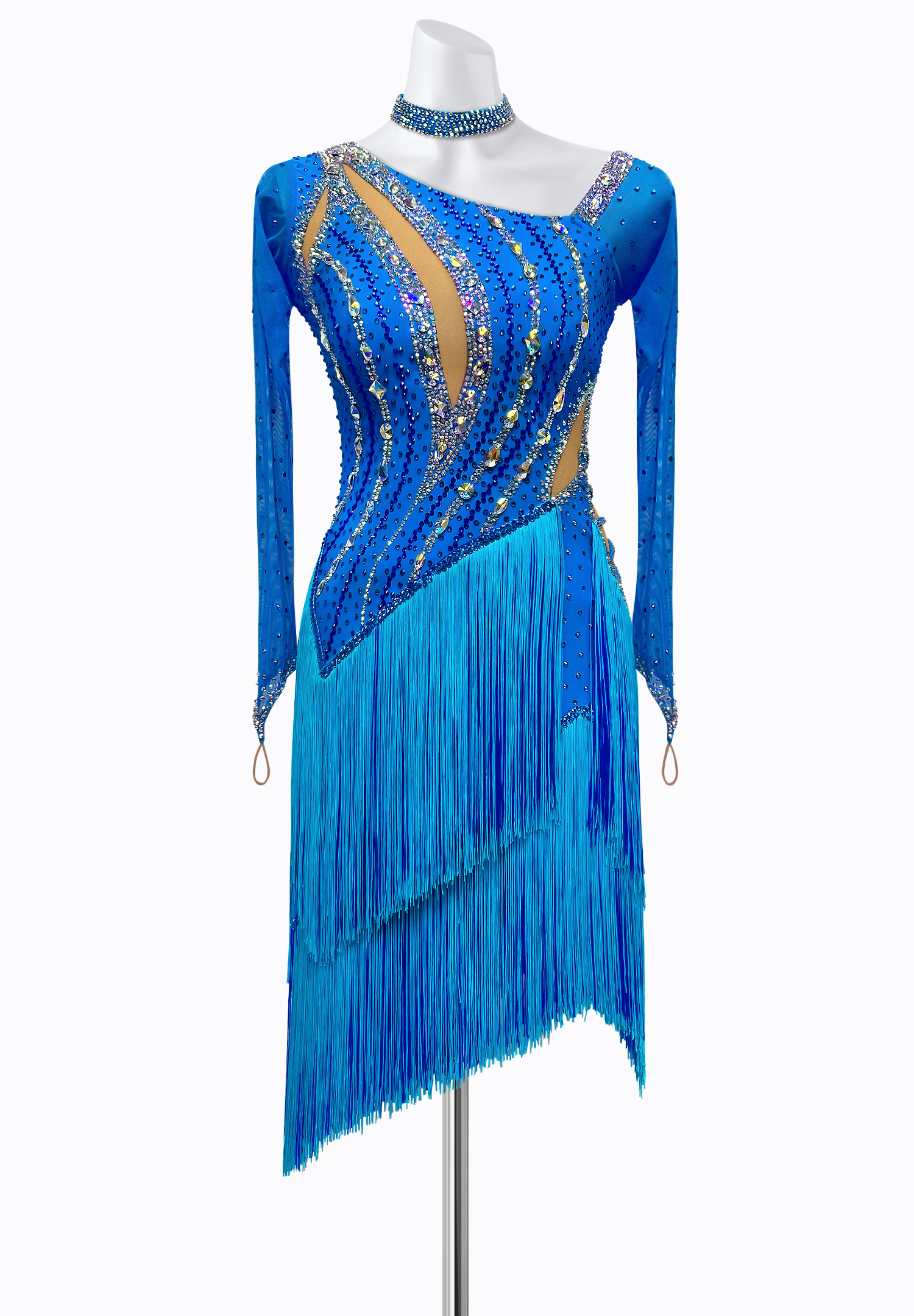 Cascade Wave Latin Dress PR-L250038