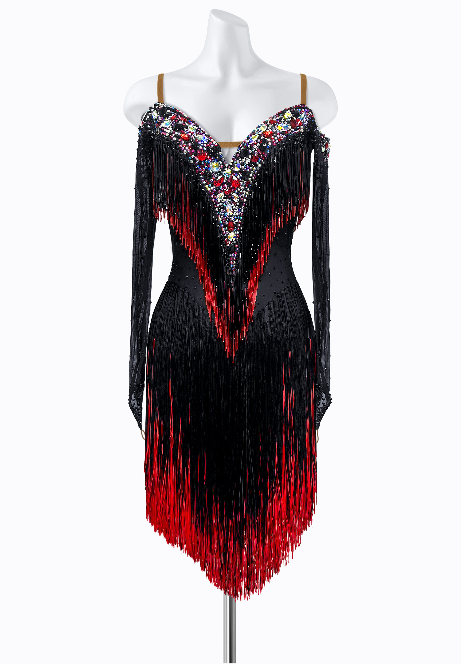 Ebony Flame Latin Dress PR-L250040